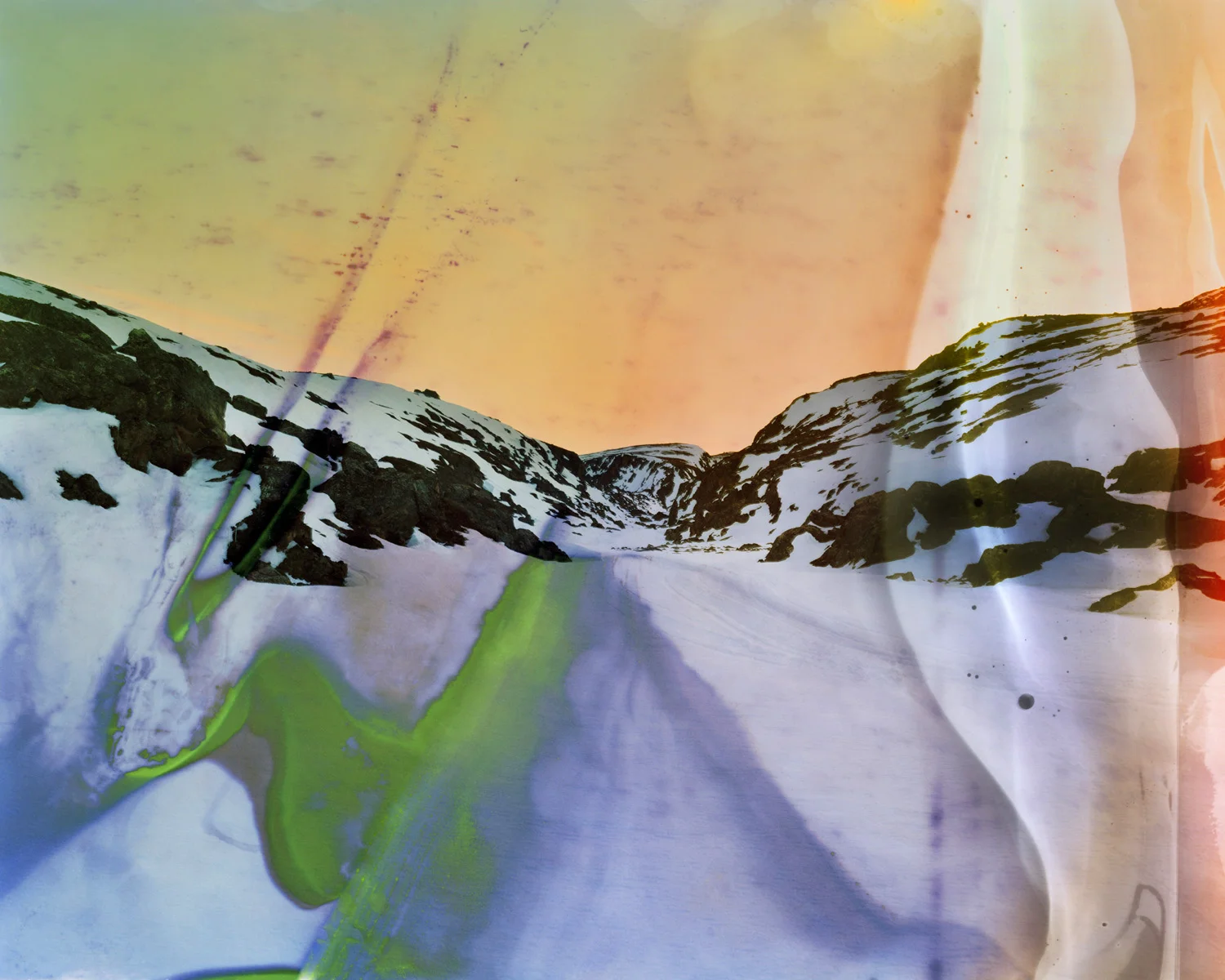 Burton River Valley #1, Lightjet print from soaked film, 2019