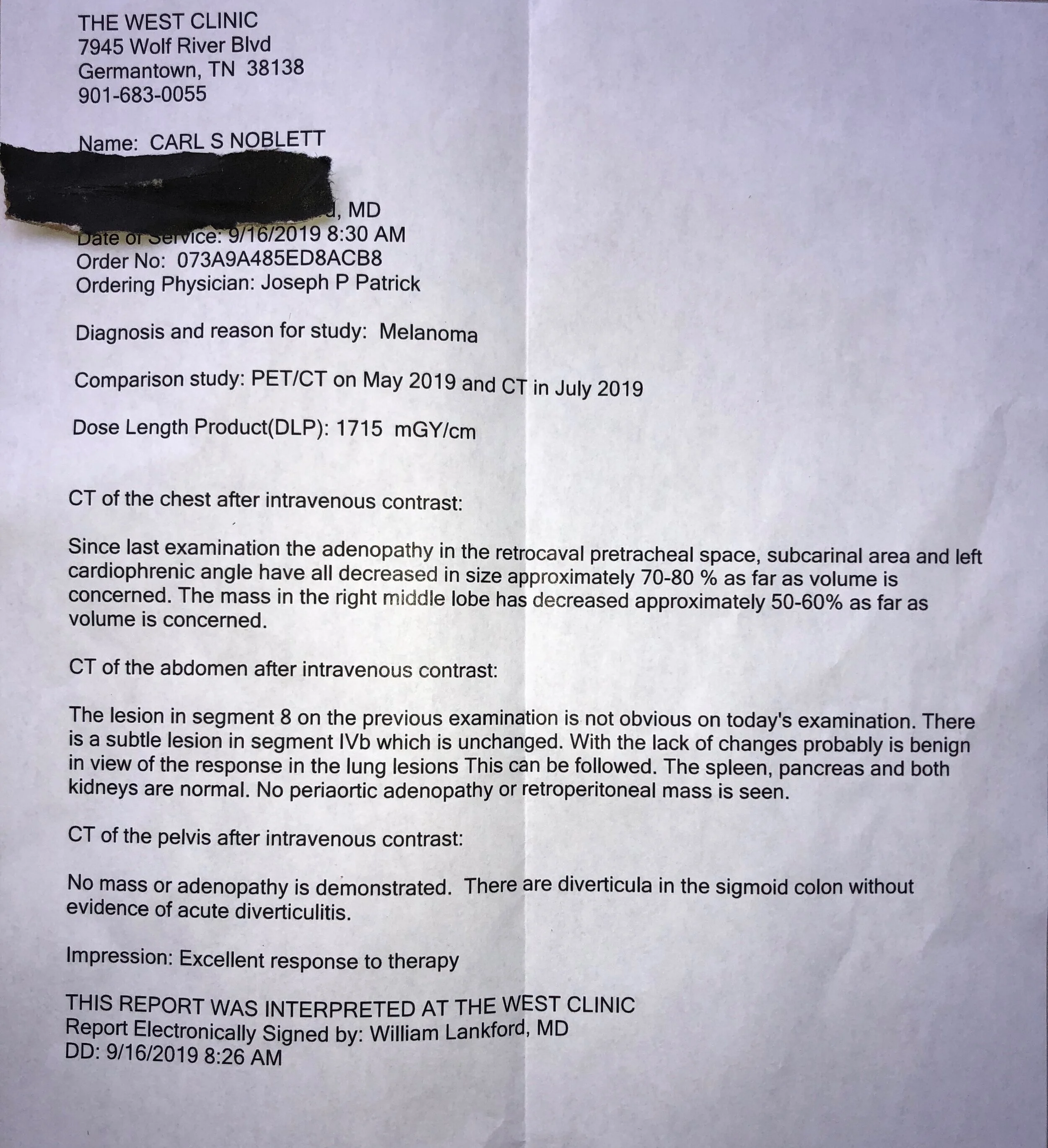 Copy of the actual report. Ever wonder what one of these looks like? Here you go.