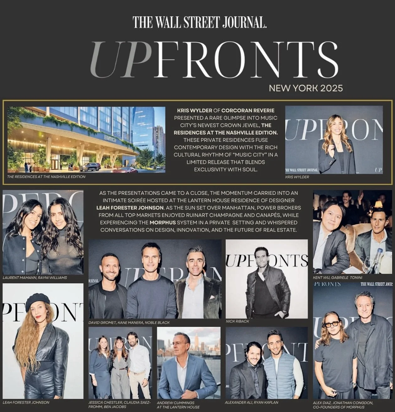As seen in The Wall Street Journal. Upfronts New York 2025. Thank you to @thesocietygroup_ !