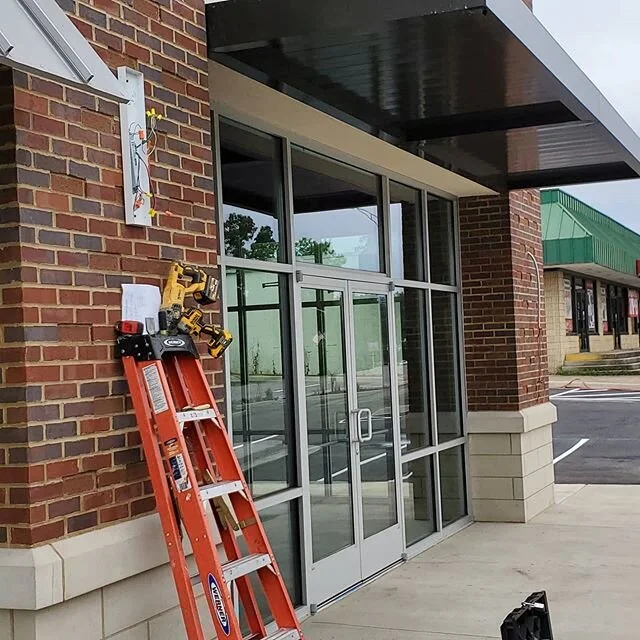 CRB Electrical Services captured a few before and after pictures of the last of the outside wall lights and 30ft pole lights. The end is near. #crbelectricalservices #getpluggedin #electricalcontractor #entrepreneur #masterelectrician #construction #