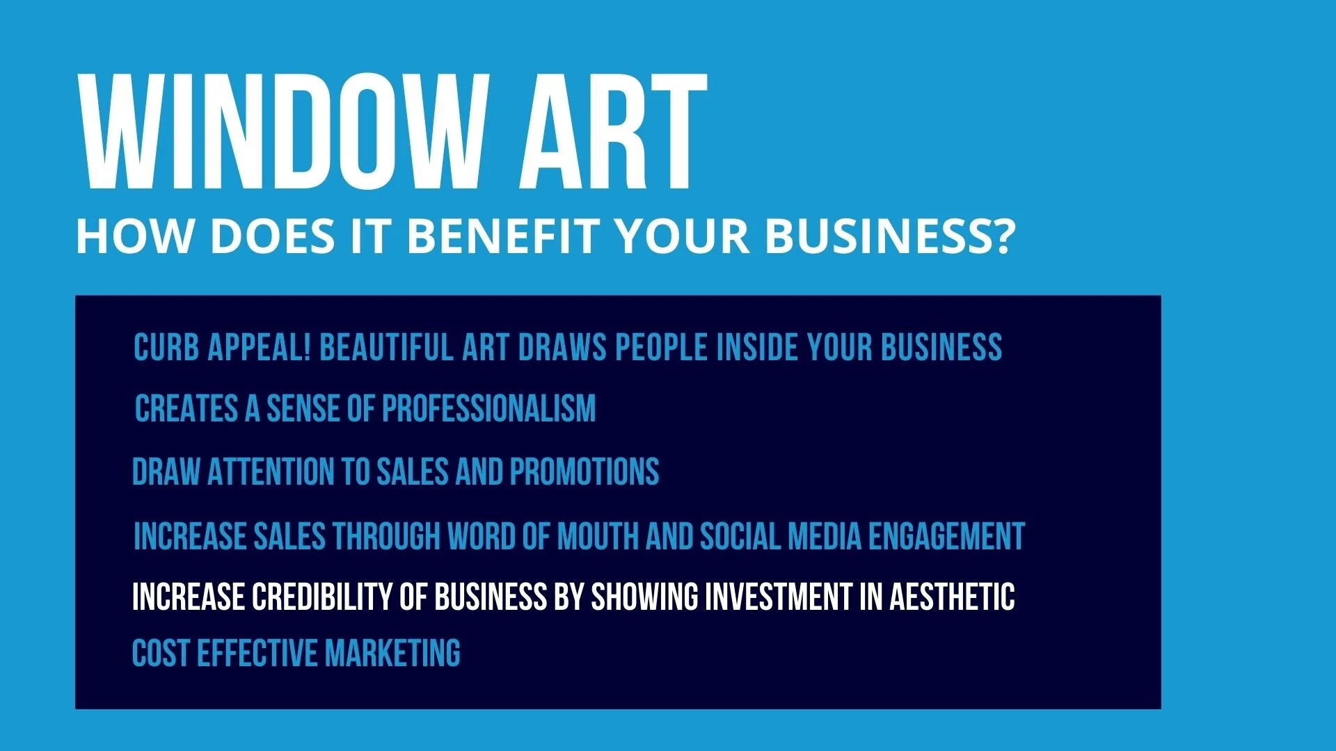 Window Painting — Flourish Artistic Services