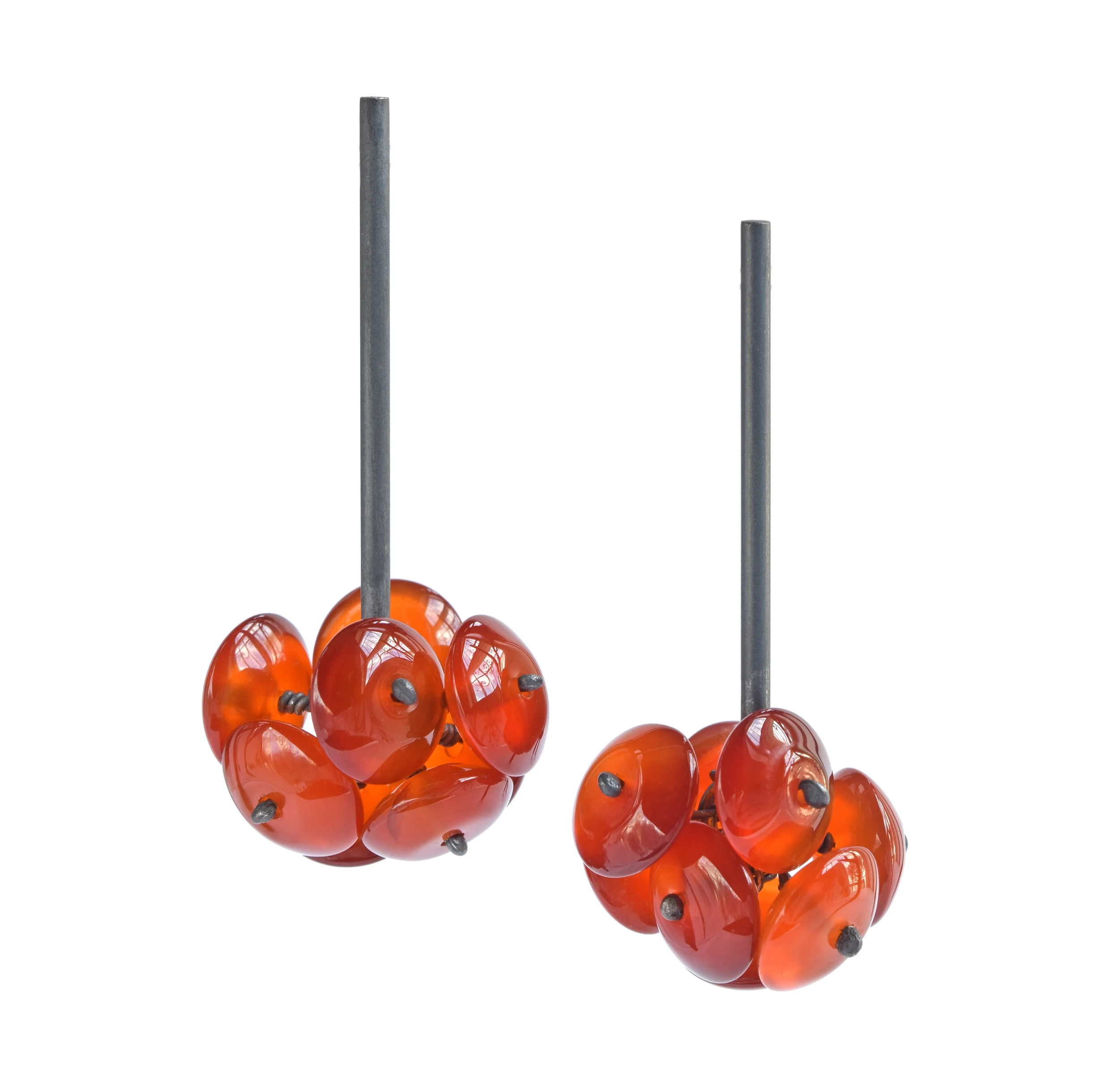 oxi sterling carnelian berry earrings WP1.jpg