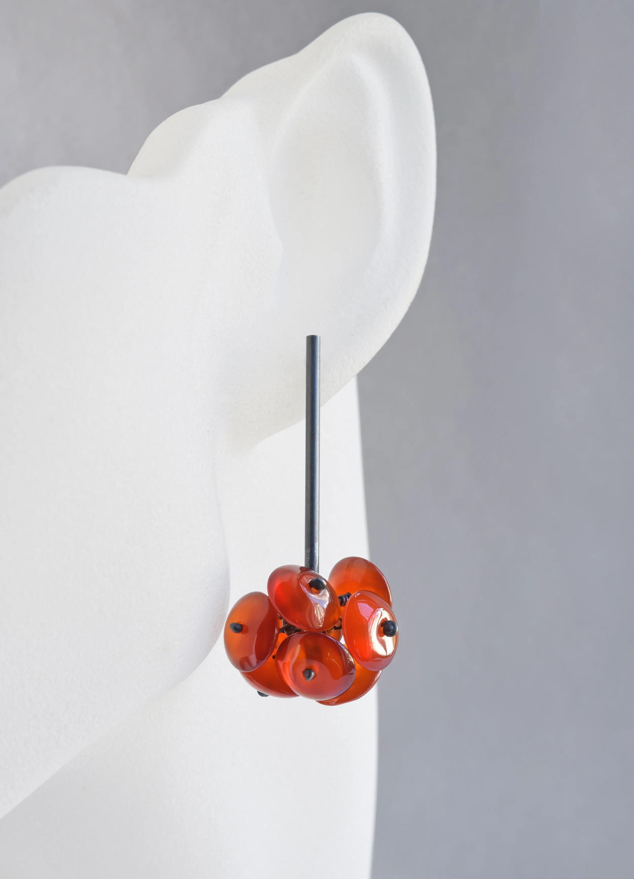 oxi sterling carnelian berry earrings WP ON.jpg