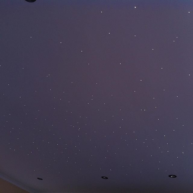 Custom Fiber Optic Starry Sky #gfplighting #fiberopticlights #customlighting #customlightingdesign #starrysky #ledlights #ceilings #designerhomes