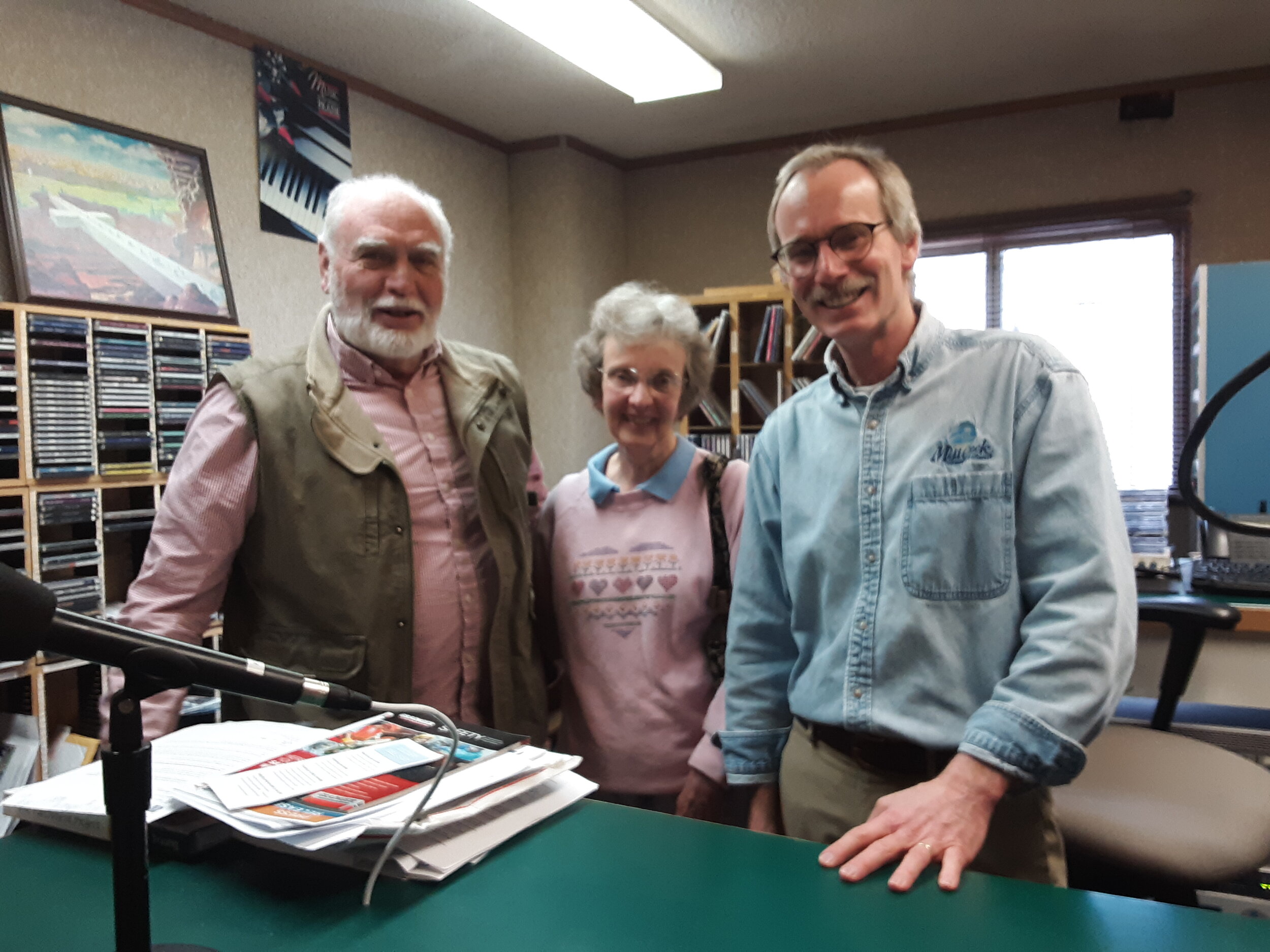  The first of our week’s Valentine couples, Dave and Christina Robinson, with Russ Garrett 