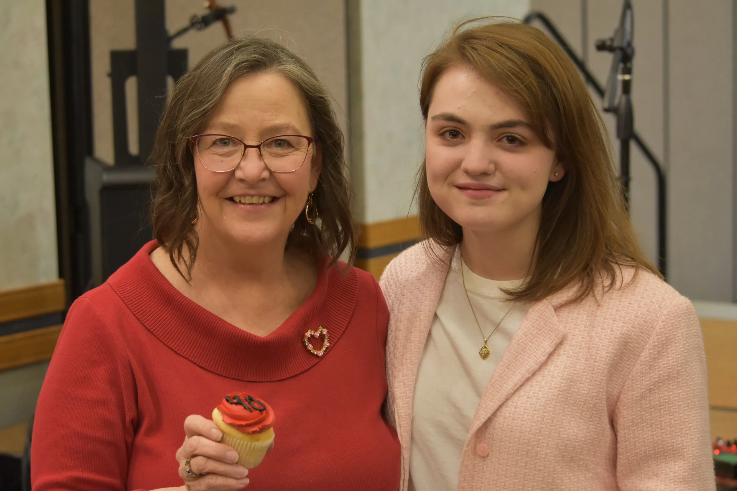  Staff Member Sherry Kaiser and Announcer Sarah Ballinger 