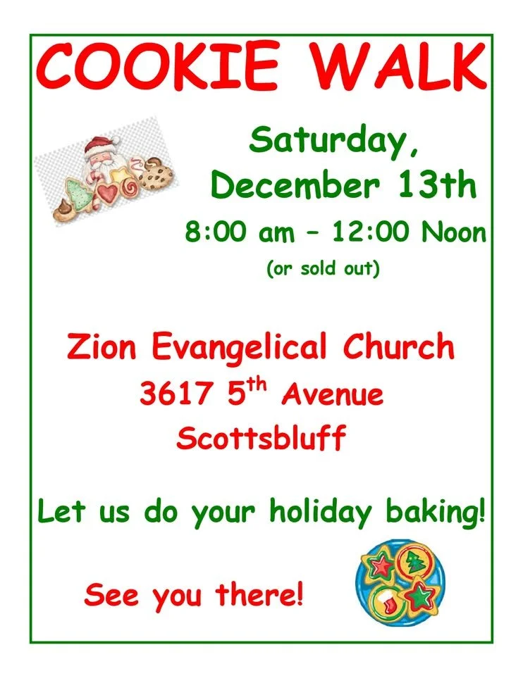 Christmas Cookie Walk at Zion