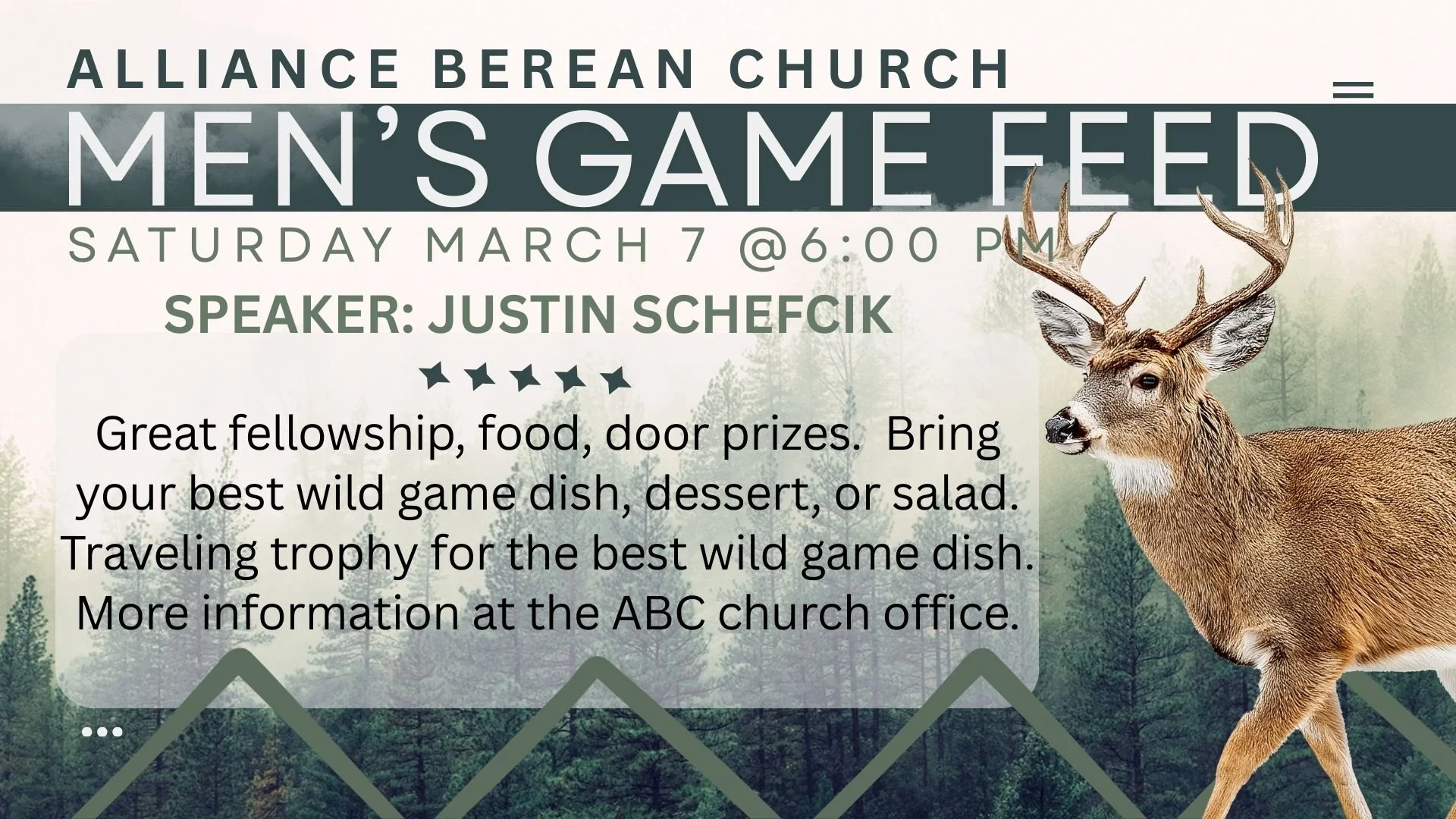 Men's Game Feed at Alliance Berean Church