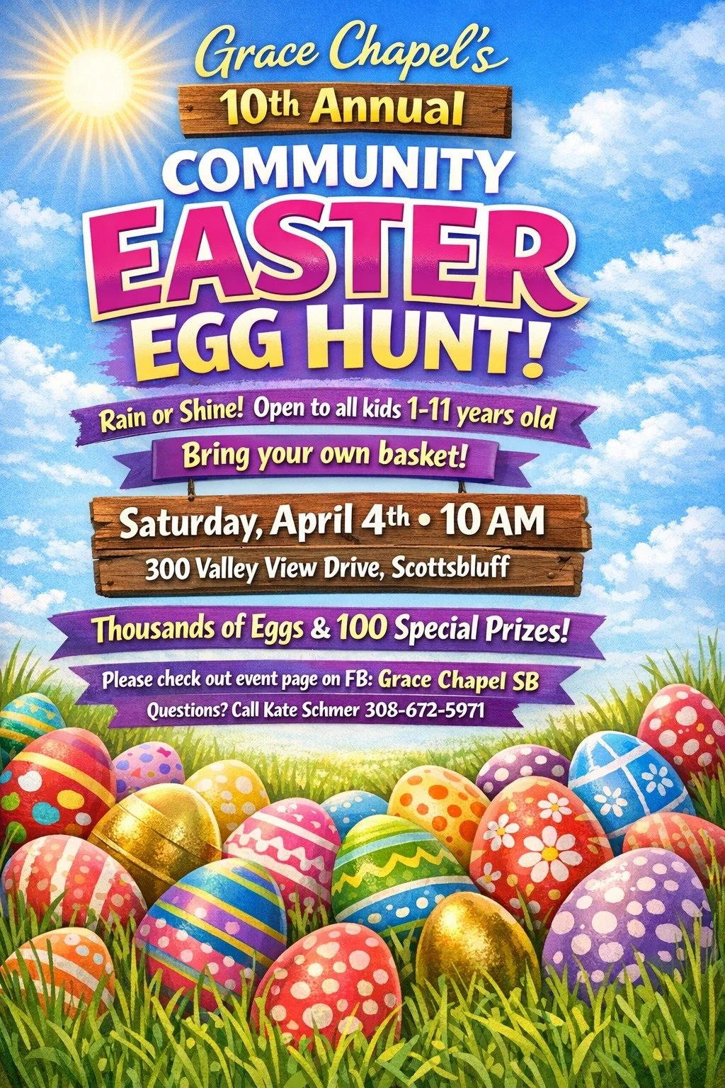 Community Easter Egg Hunt at Grace Chapel