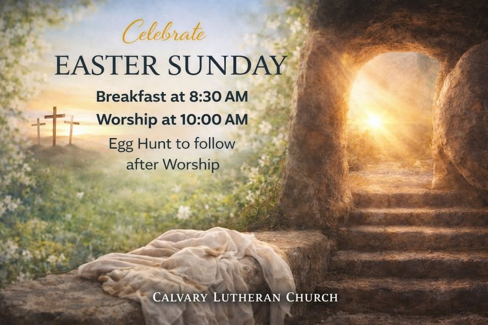 Breakfast, Easter Service, and Egg Hunt at Calvary Lutheran Church