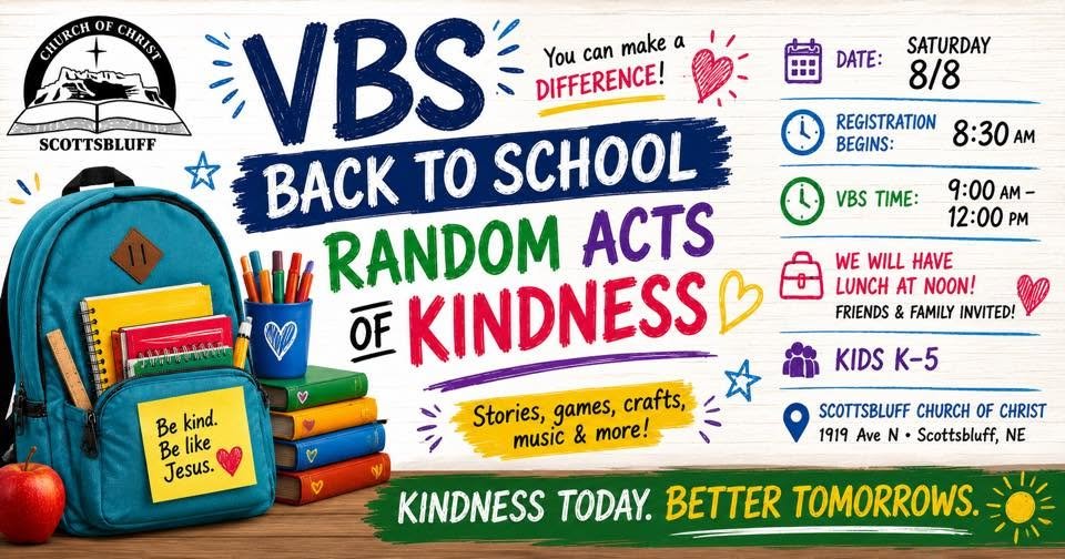 Central Church of Christ "Back to School" VBS
