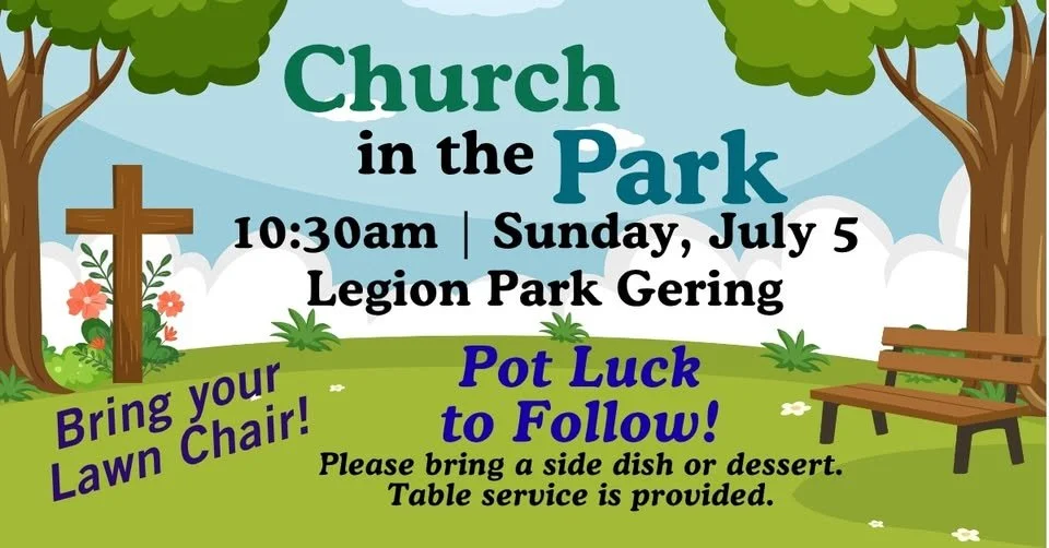Church and Pot Luck in the Park