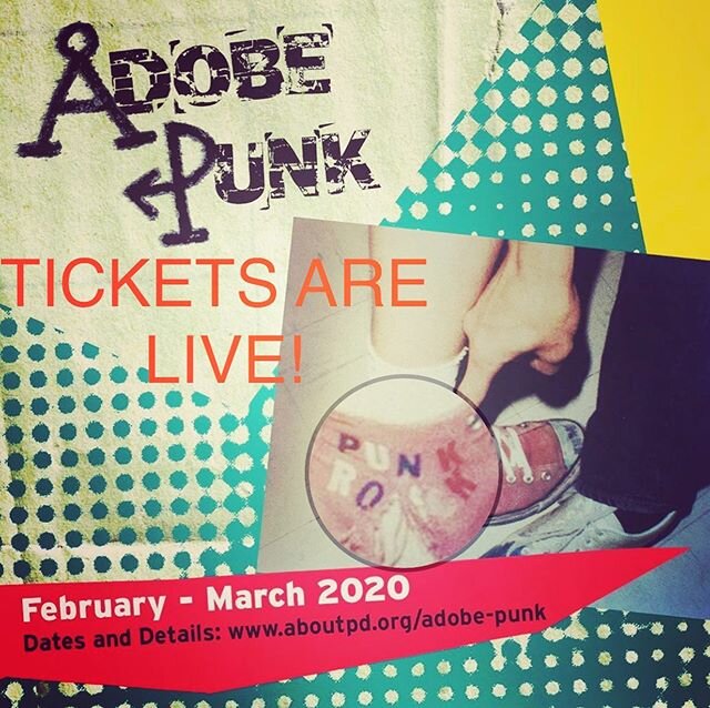 Tickets are now live for our THREE FREE events featuring our latest theaterwork-in-progress, ADOBE PUNK. Exploring the intersection of LA history and punk music through the story of three young punk fans who find refuge in one of LAs oldest adobe hom