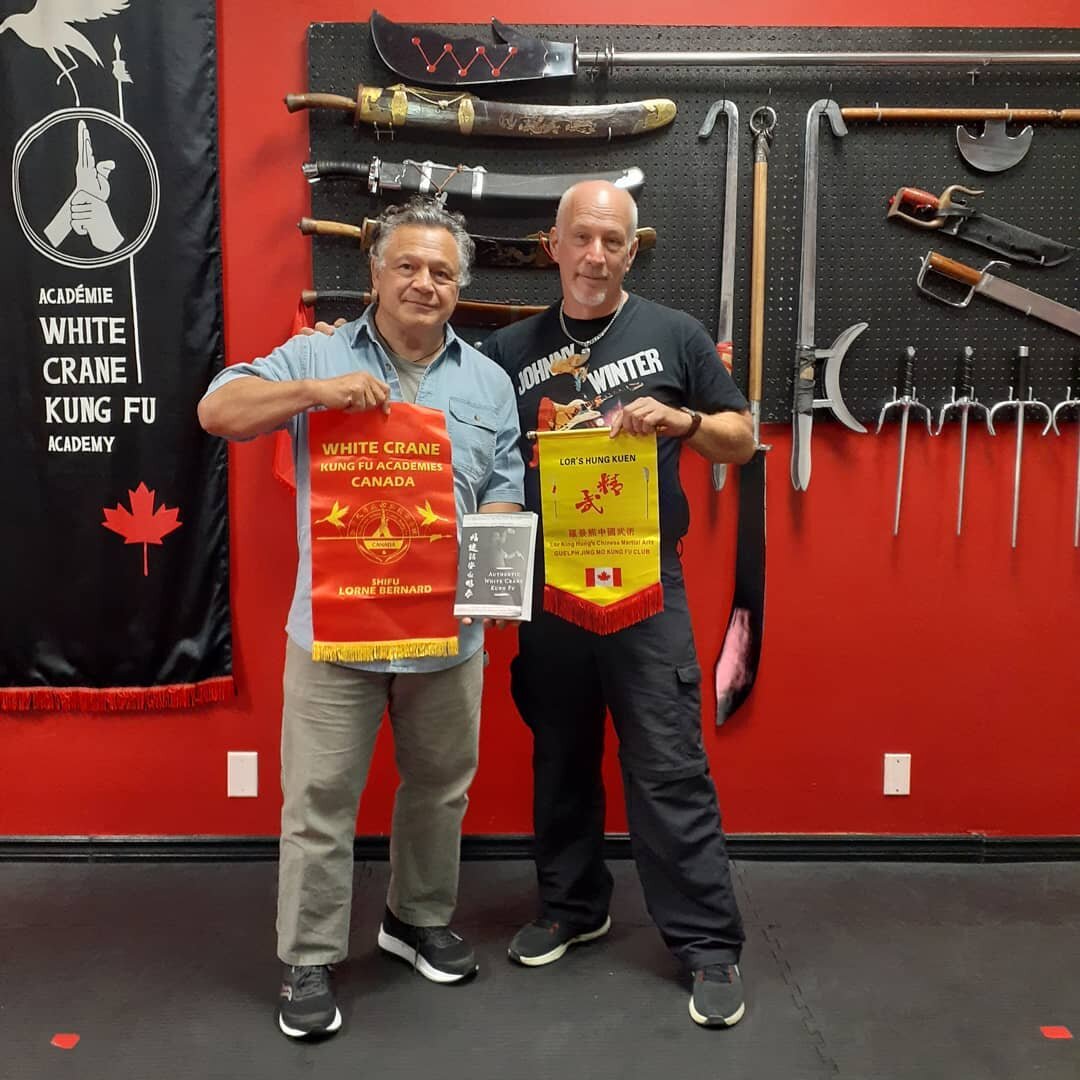 Great to be  visited by my friend master Robin Young from Guelph jing mo guelph jing mo kung fu club.