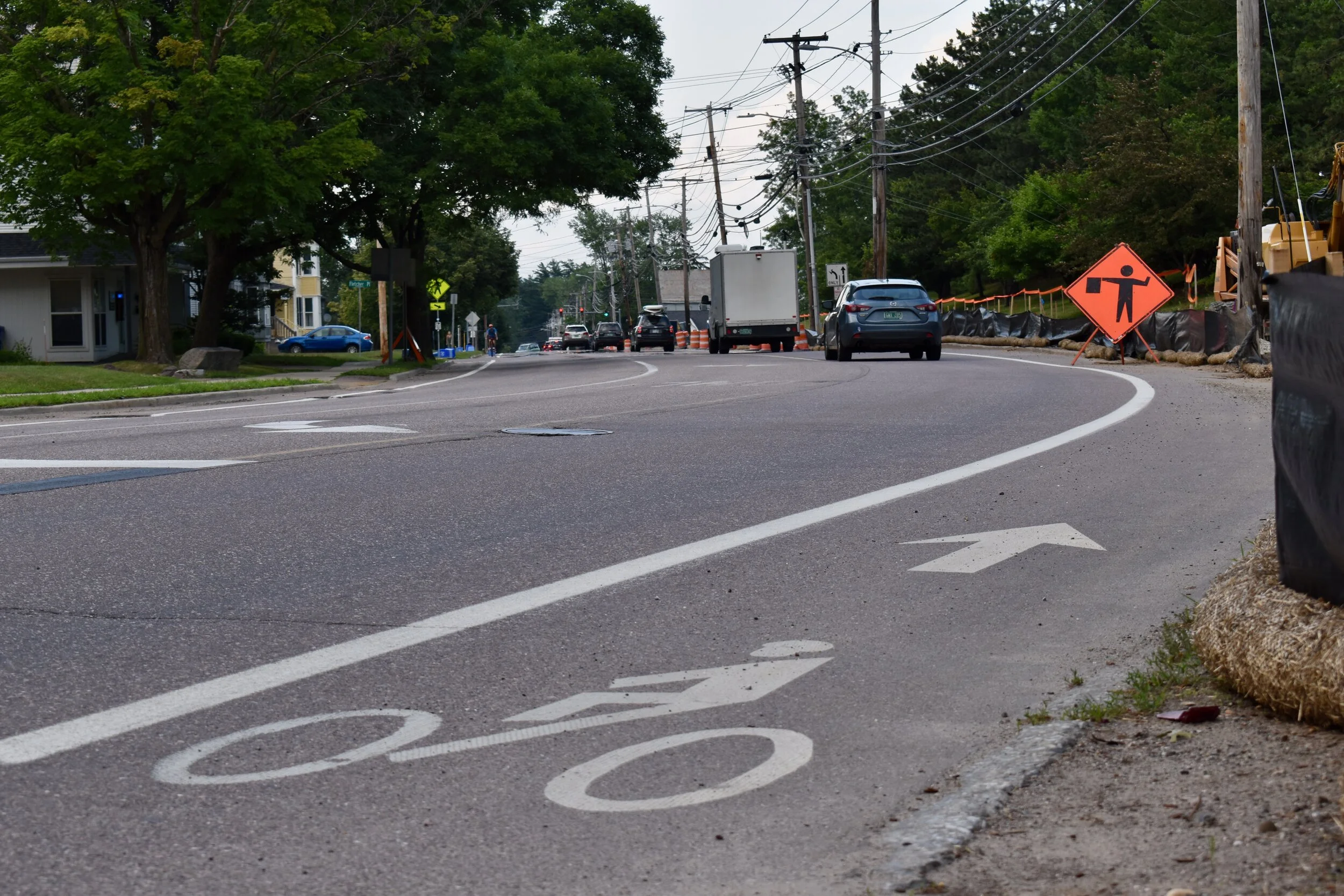 Colchester Ave. bike lane serves commuters
