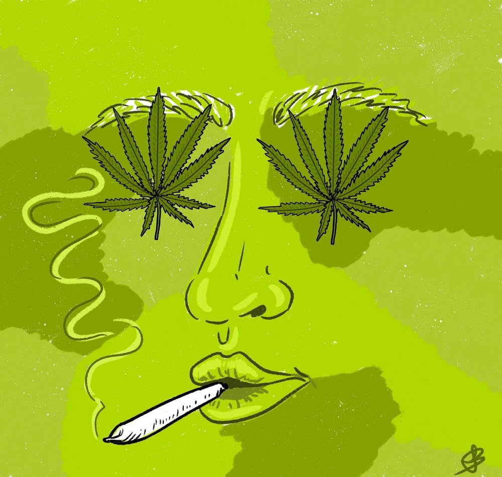 State Representative Theresa Wood supports Waterbury’s retail cannabis question. (Illustration by Juli Badics)
