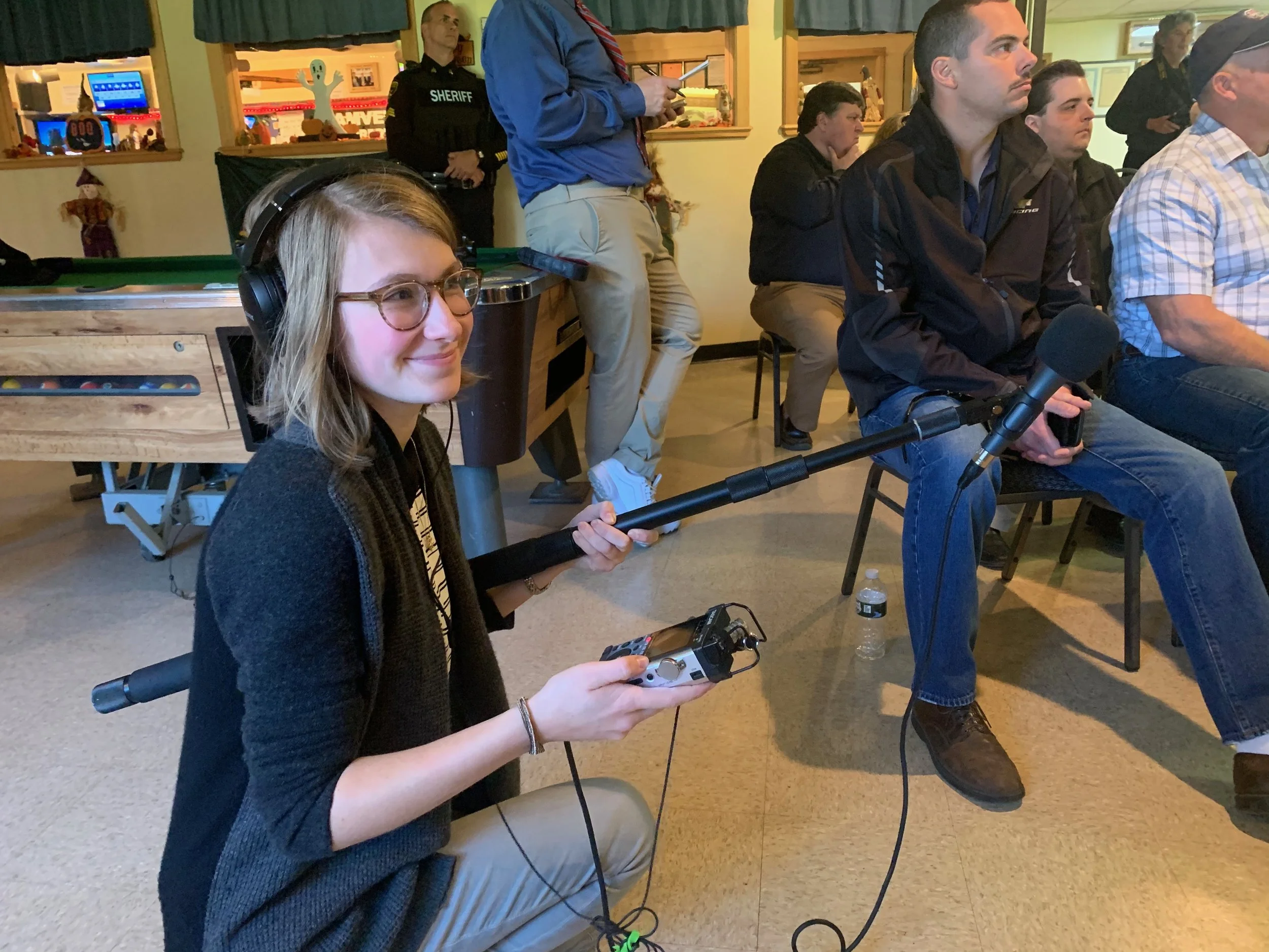  Leah Kelleher at work.  