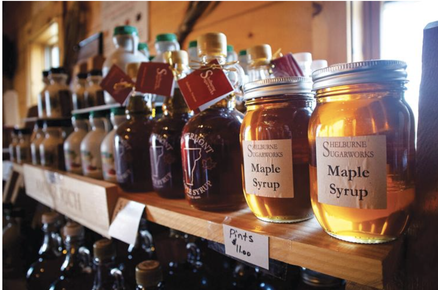  This year’s crop of maple syrup is for sale. Photo by Aylin Arifkhan 