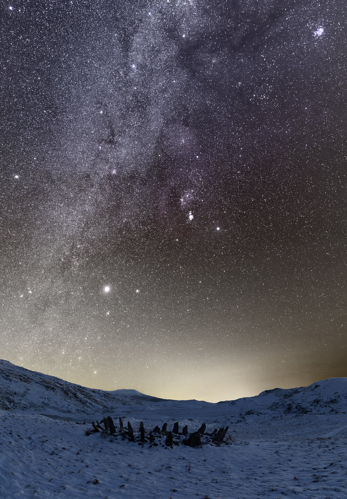 Crown of Thorns under the winter Milky Way