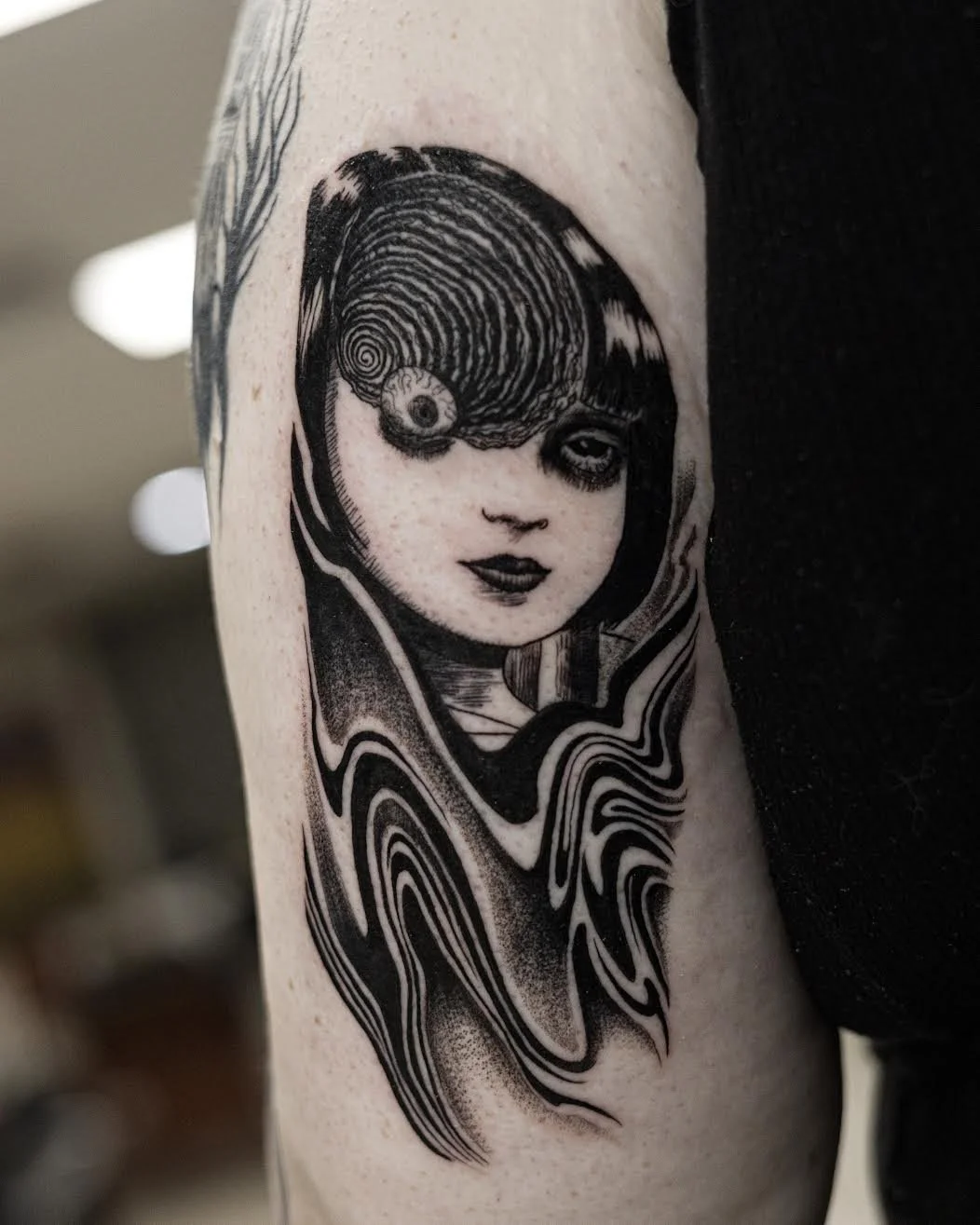 Azami Kurotani Junji Ito Tattoo | David Exile Chicago