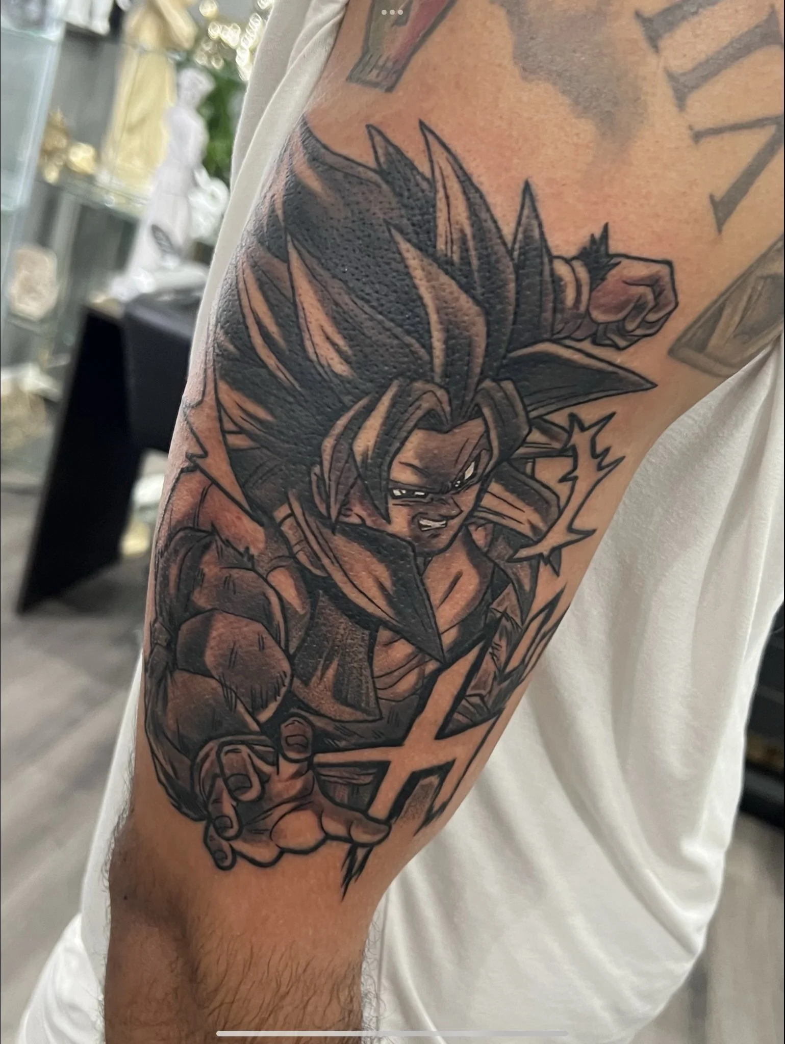 Goku SSJ4 Dragon Ball Tattoo | David Exile Chicago