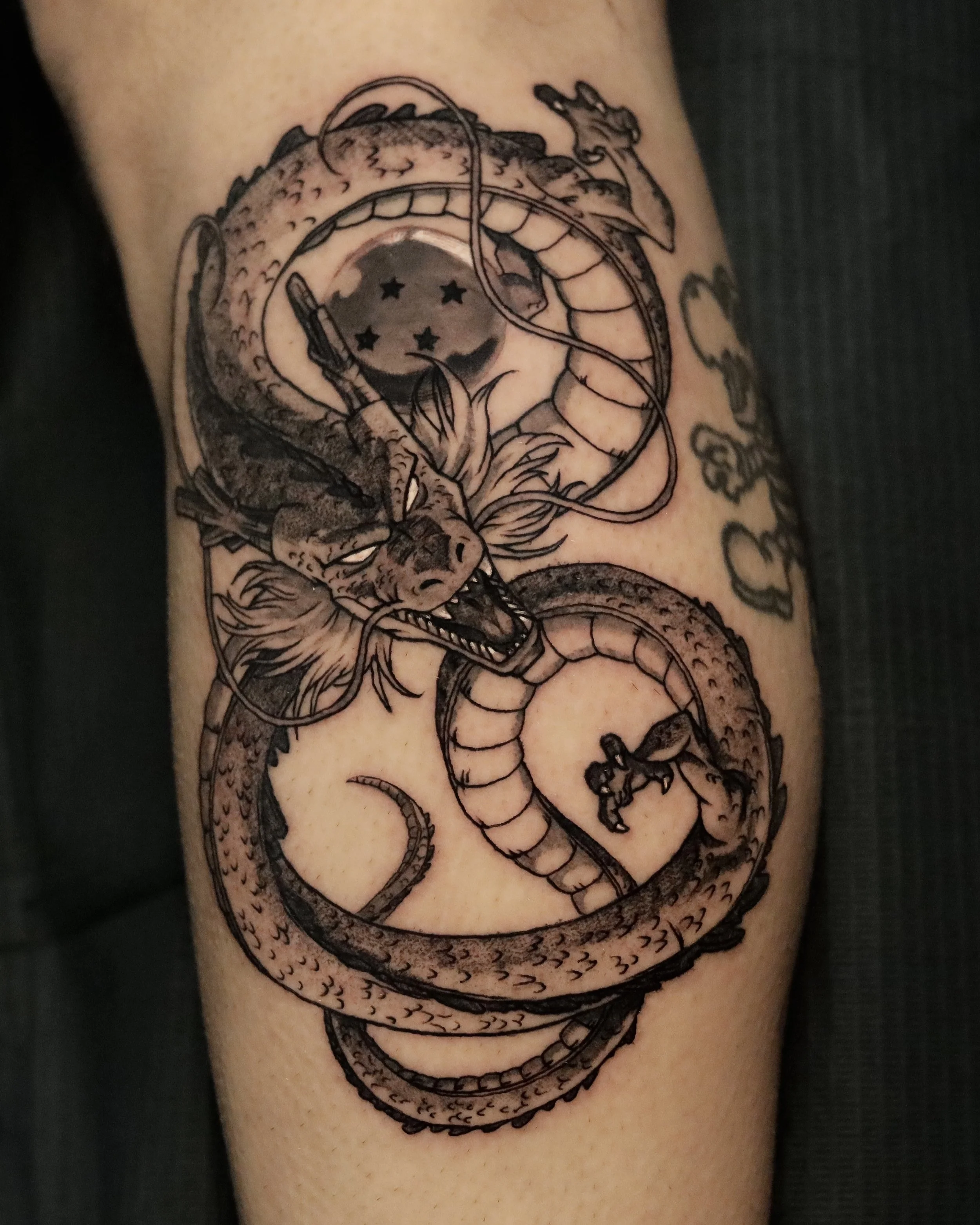 Shenron Dragon Ball Tattoo | David Exile Chicago
