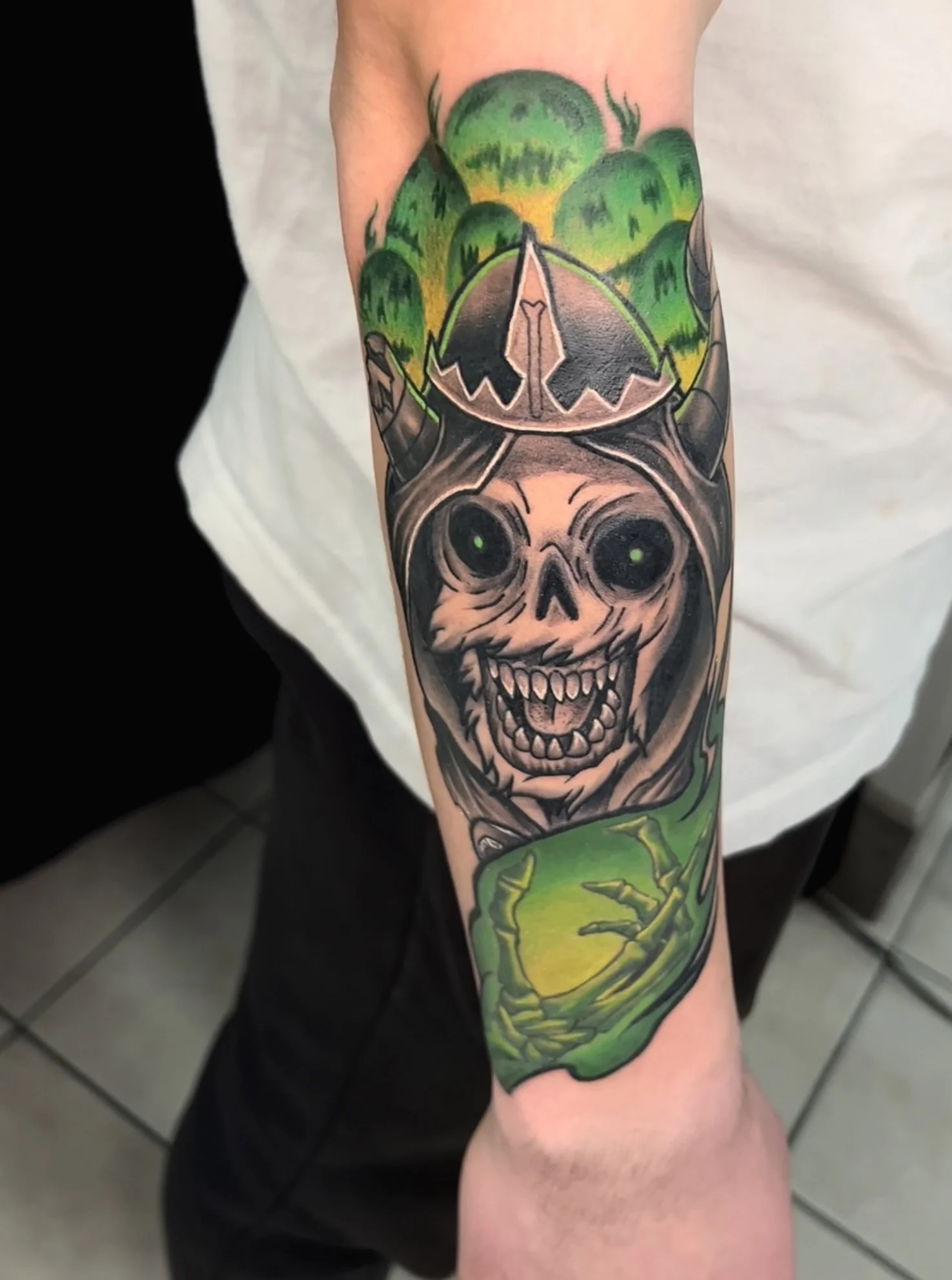 The Lich Adventure Time Tattoo | David Exile Chicago