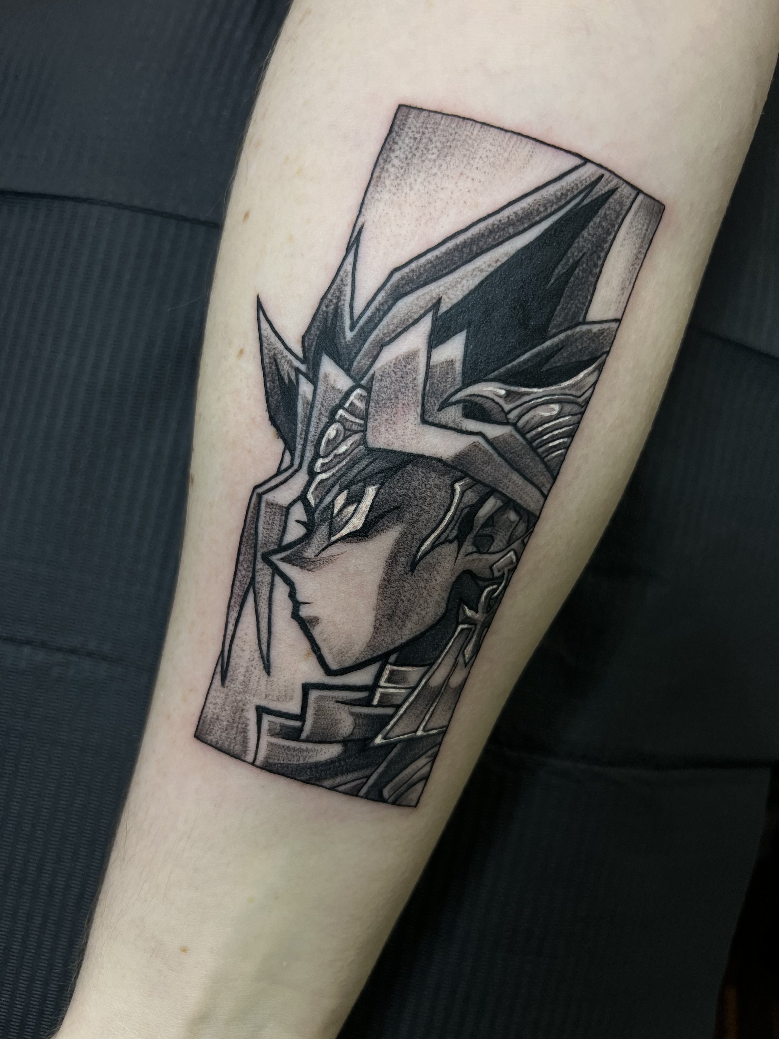 Yugi Muto Yu-Gi-Oh Tattoo | David Exile Chicago