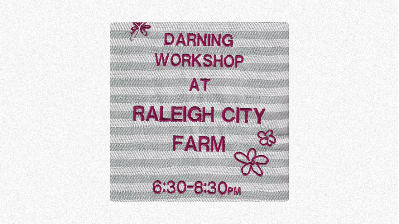 Darning Workshop with Mend Mother