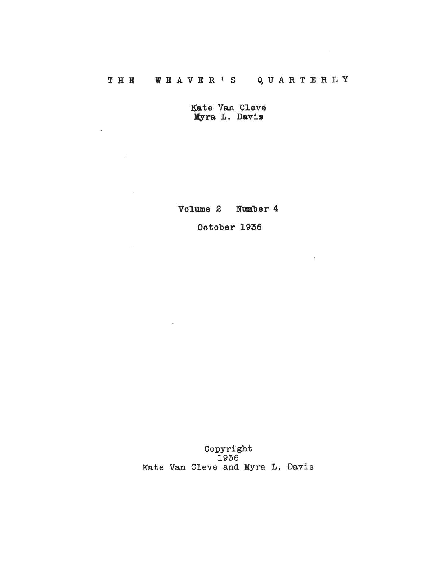 Volume 2, No. 4