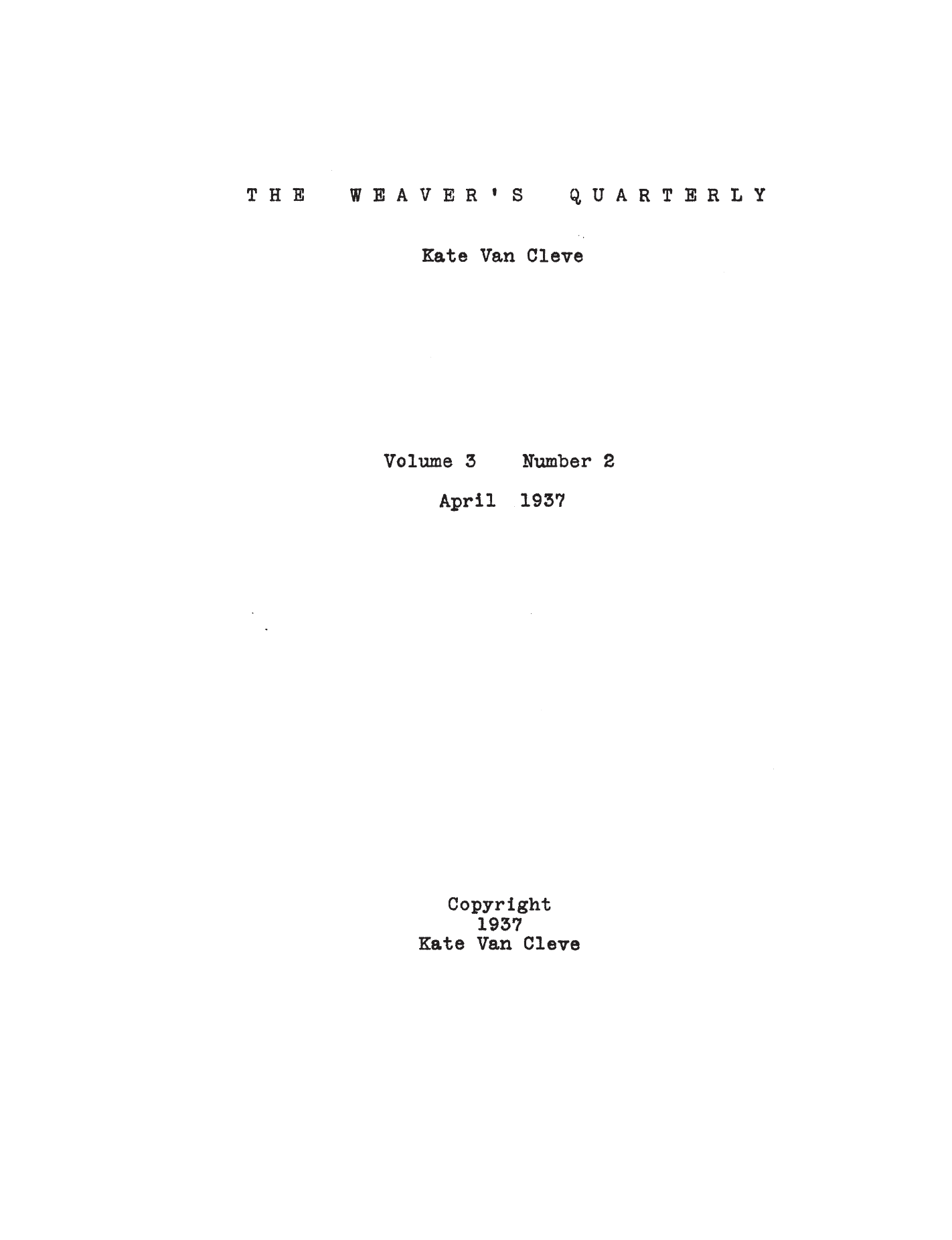 Volume 3, No. 2