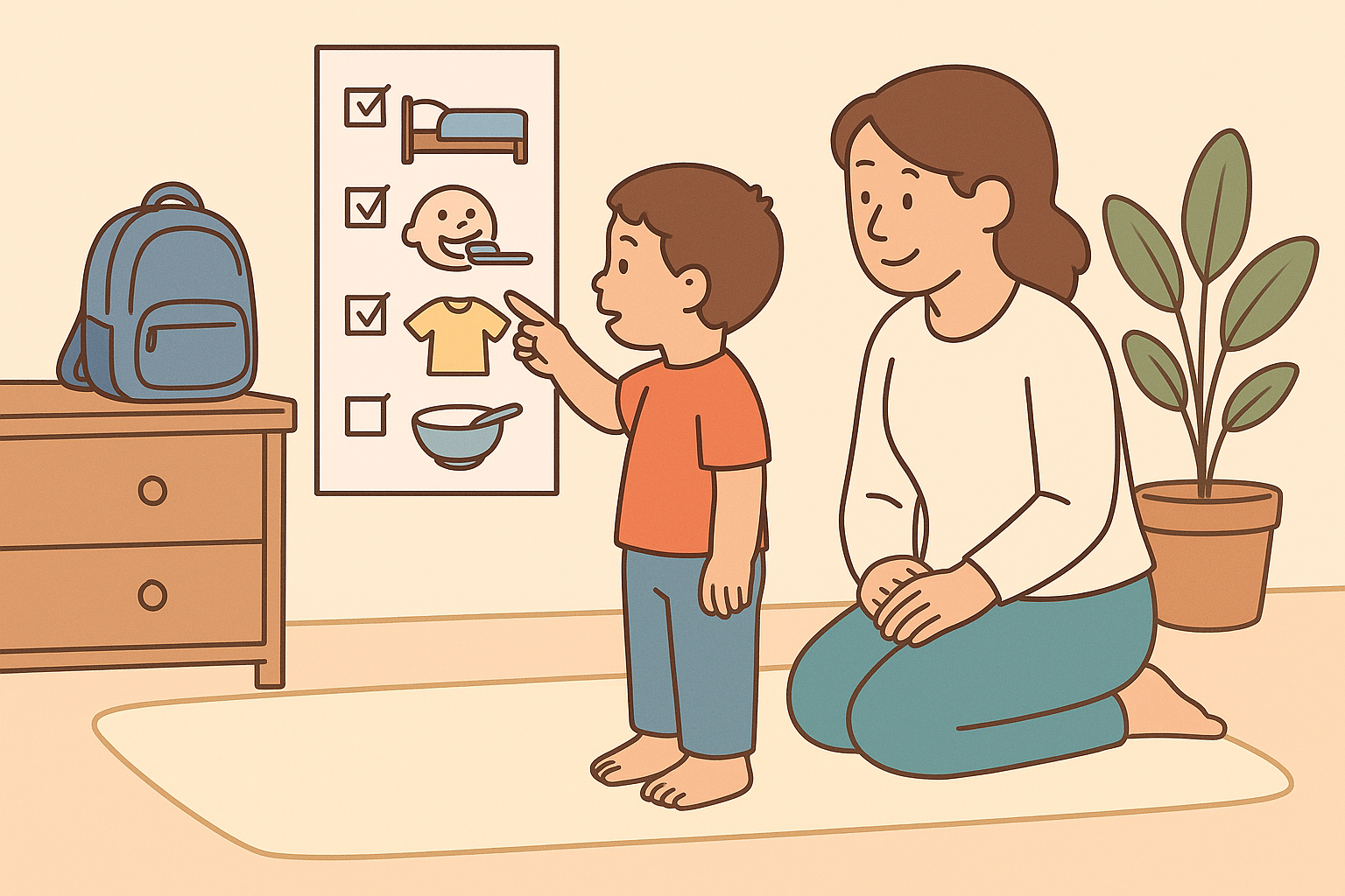 Helping Kids Become Independent in Their Morning Routine