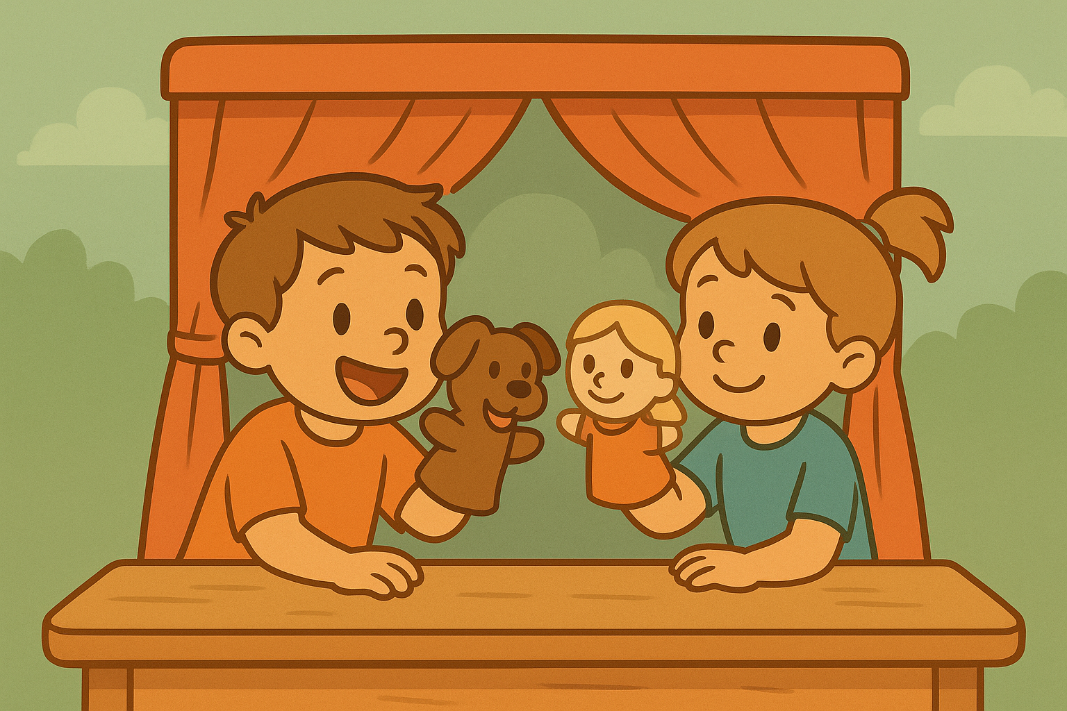 Using Puppet Skits to Explore Feelings and Friendship