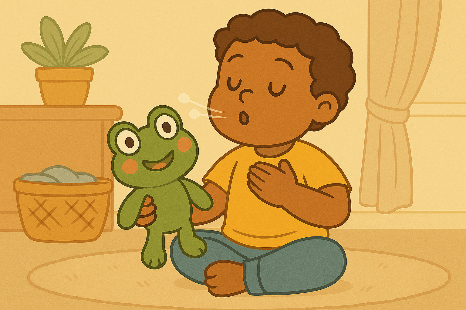 Teaching Calm Breathing Through Puppet Play