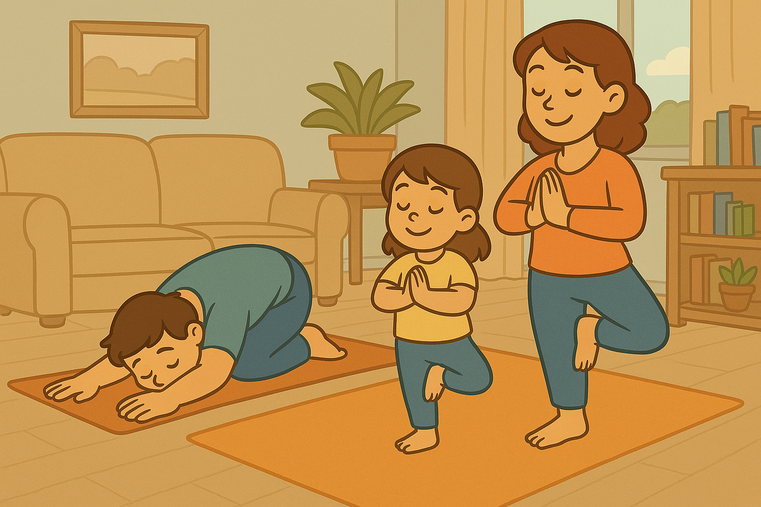 Family Yoga and Breathing Practices for Calm