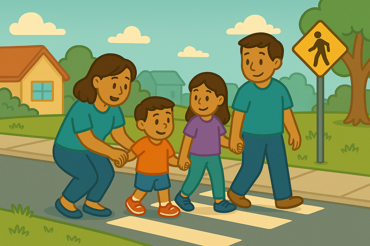 Teaching Road Safety During Walks