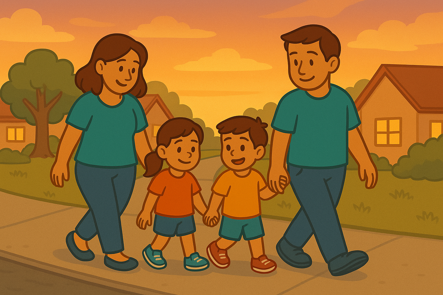 The Benefits of Family Walks After Dinner