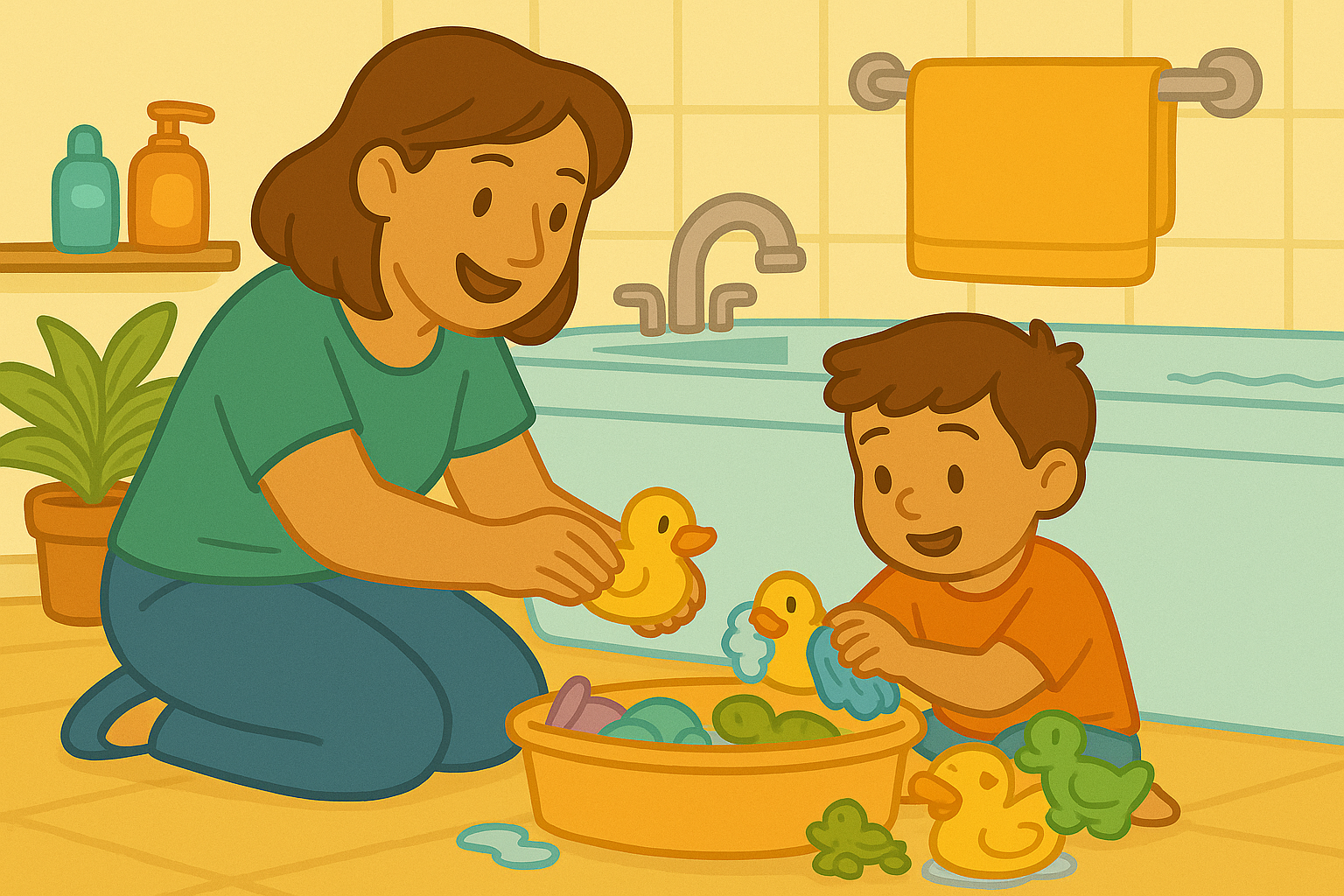 Safe Bath Toys and Clean-Up Tips