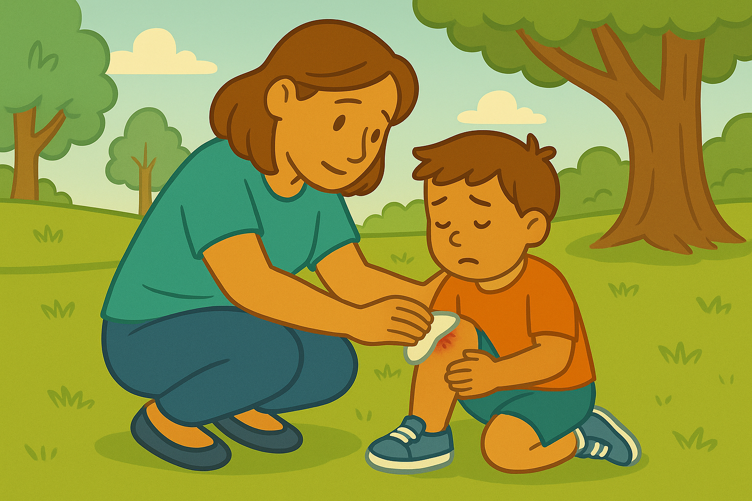 How to Handle Cuts, Scrapes, and Bruises Calmly