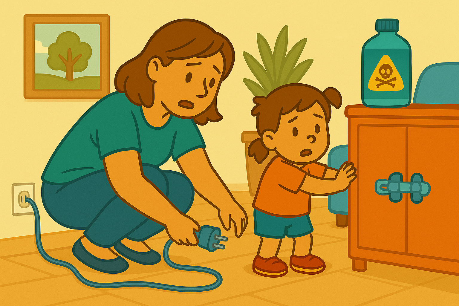 Safety at Home: Outlets, Cabinets, and Sharp Objects