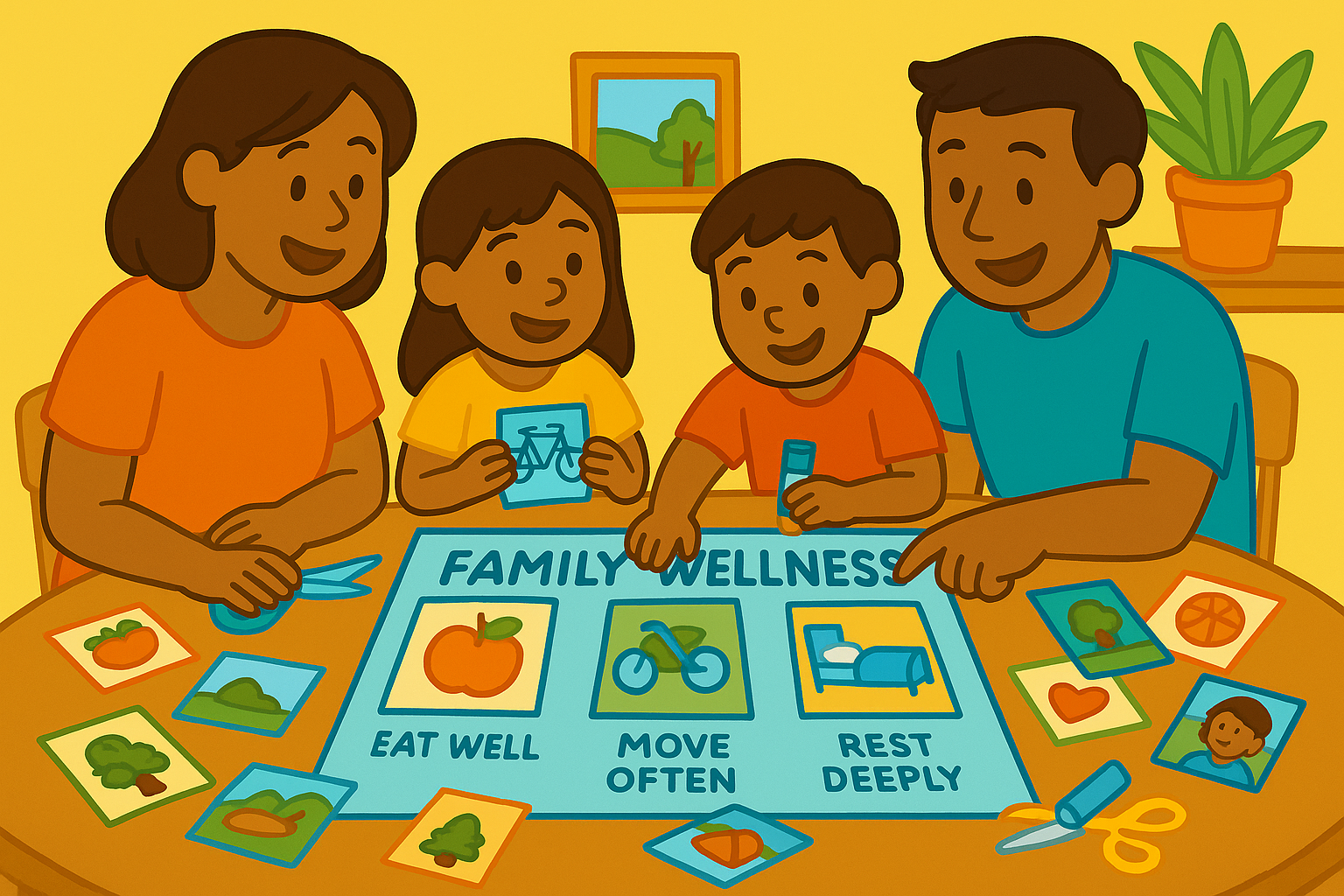 How to Create a Family Wellness Vision Board