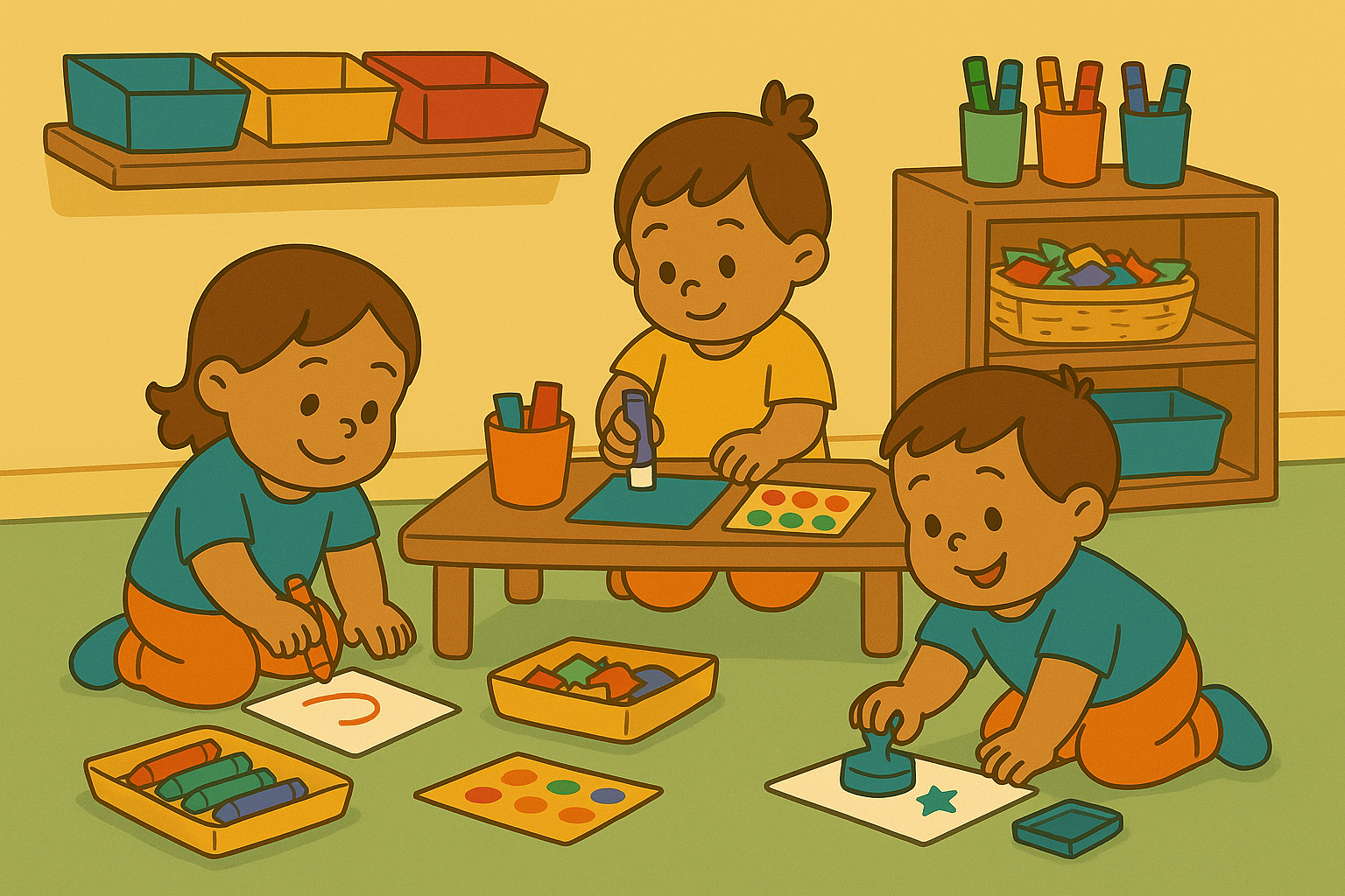 Creating Art Stations Kids Can Use Independently