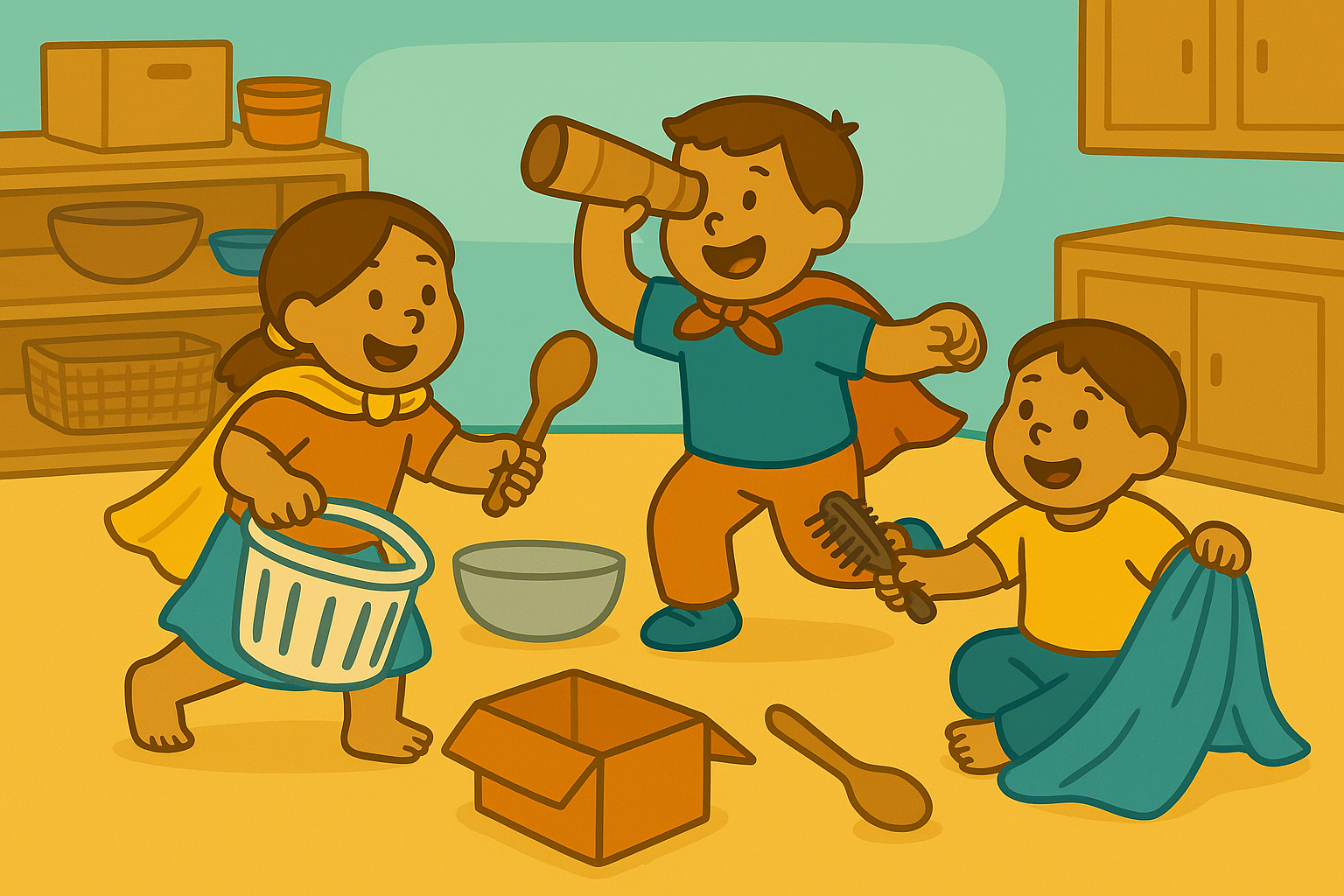Using Everyday Objects for Dramatic Play