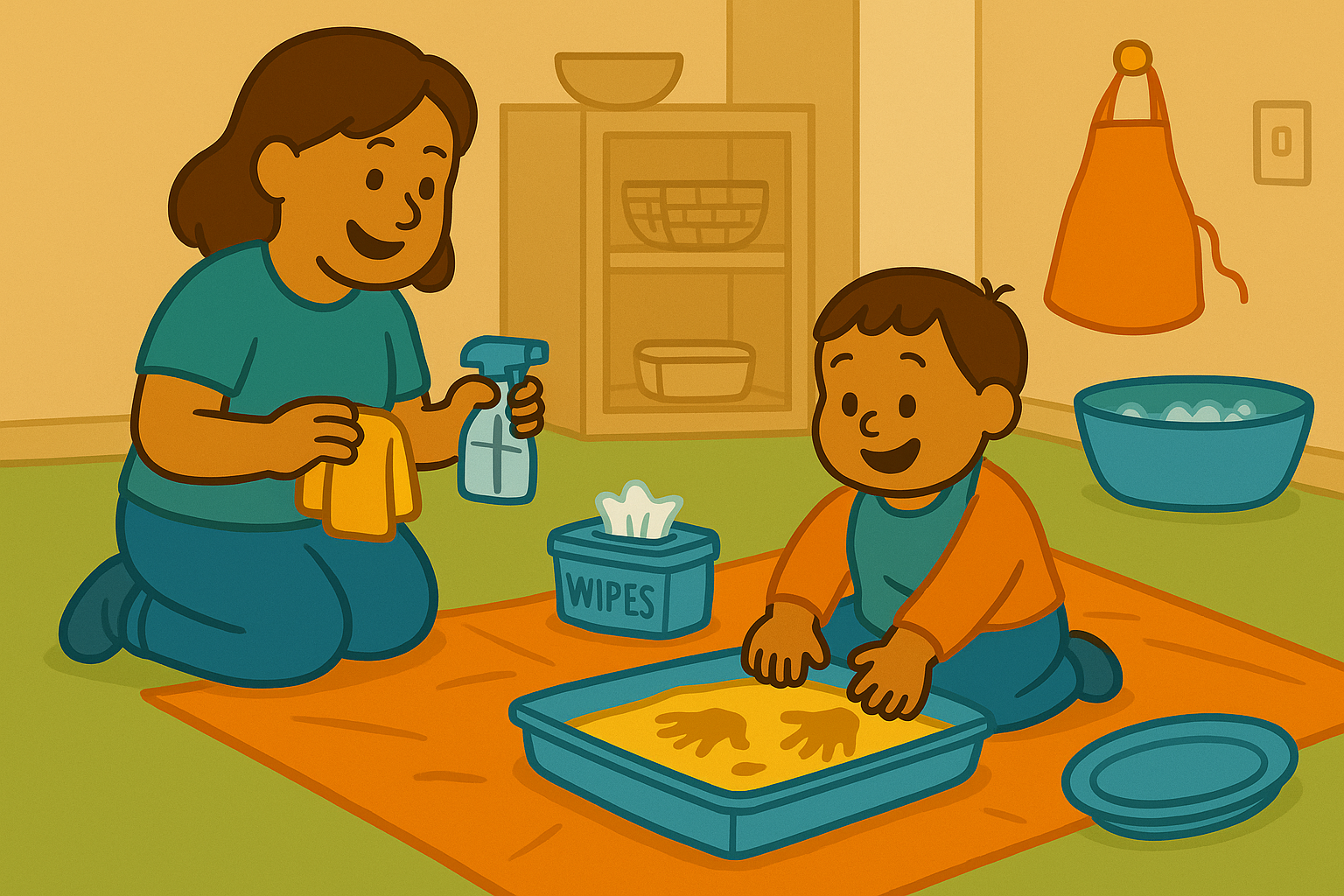 Messy Play Without the Stress: Parent Setup Tips