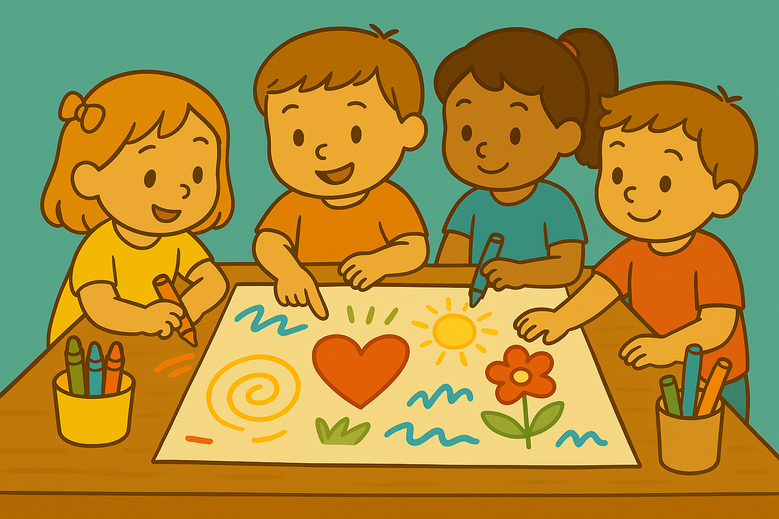 How to Teach Cooperation Through Shared Art Projects