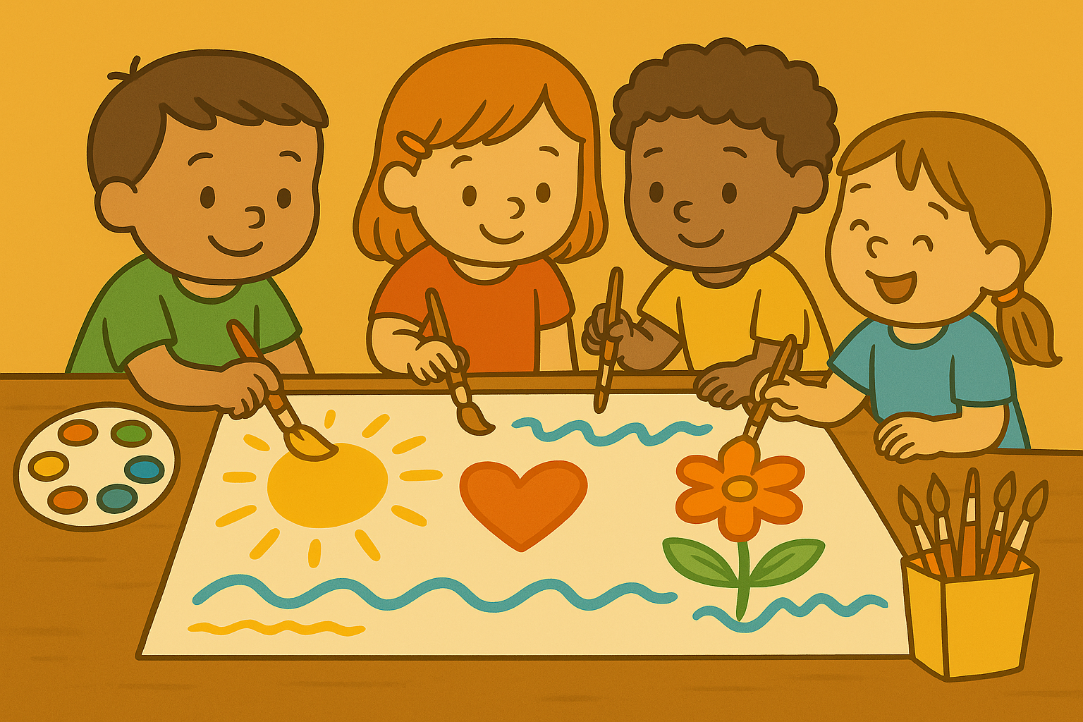 Building Social Skills Through Group Art