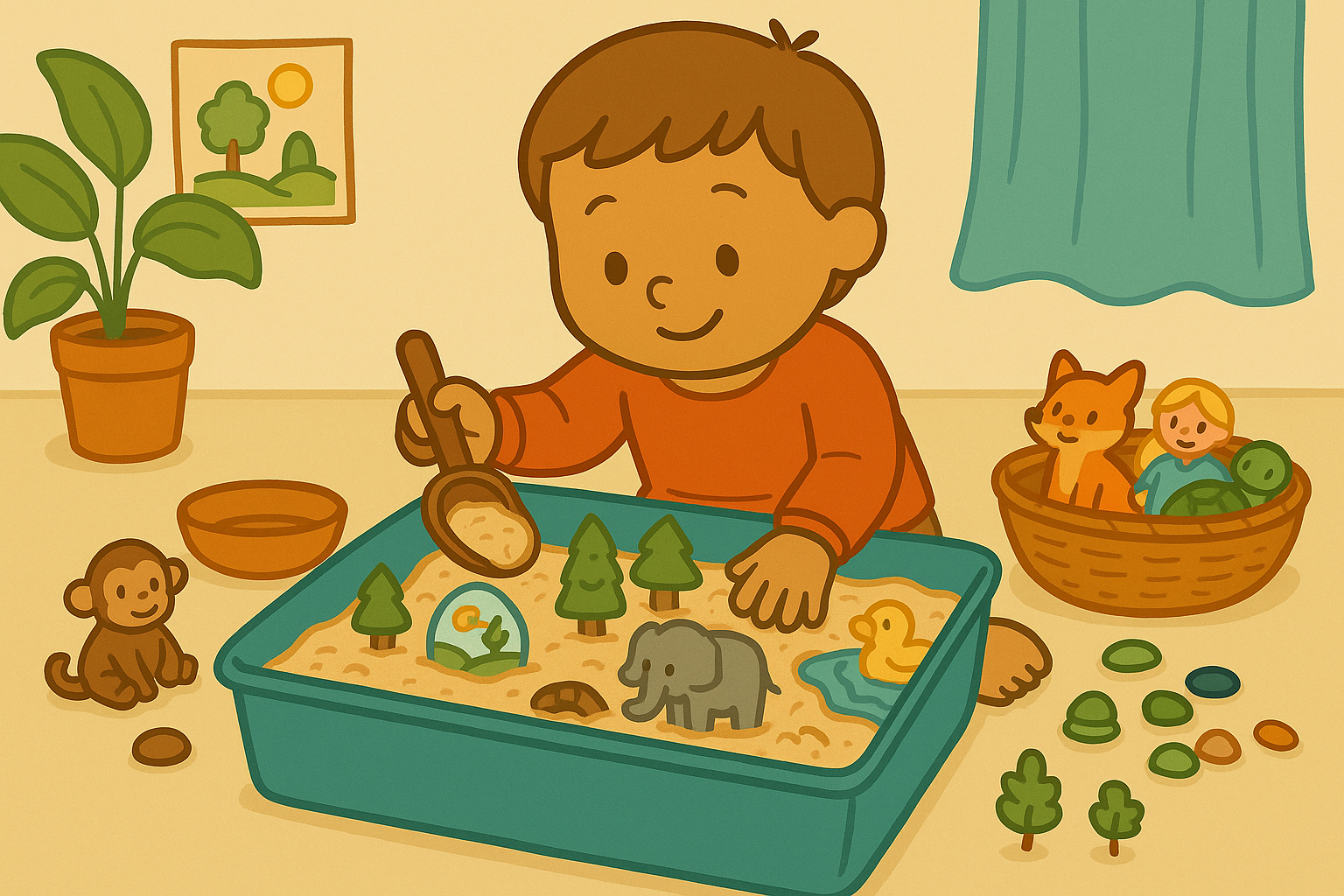 Sensory Bin Storytelling: Combining Play and Language