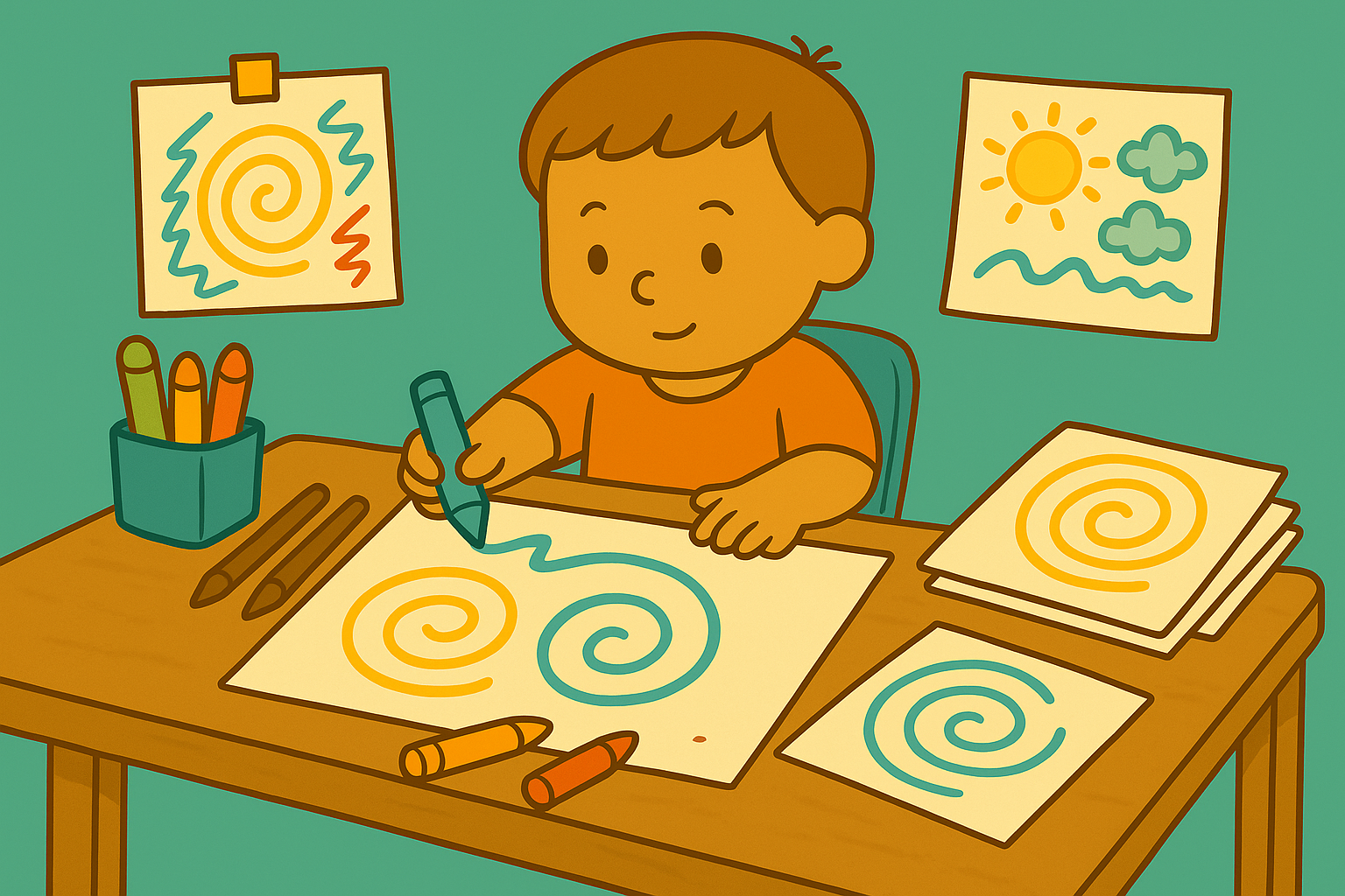 Building Memory Through Repetitive Creative Tasks