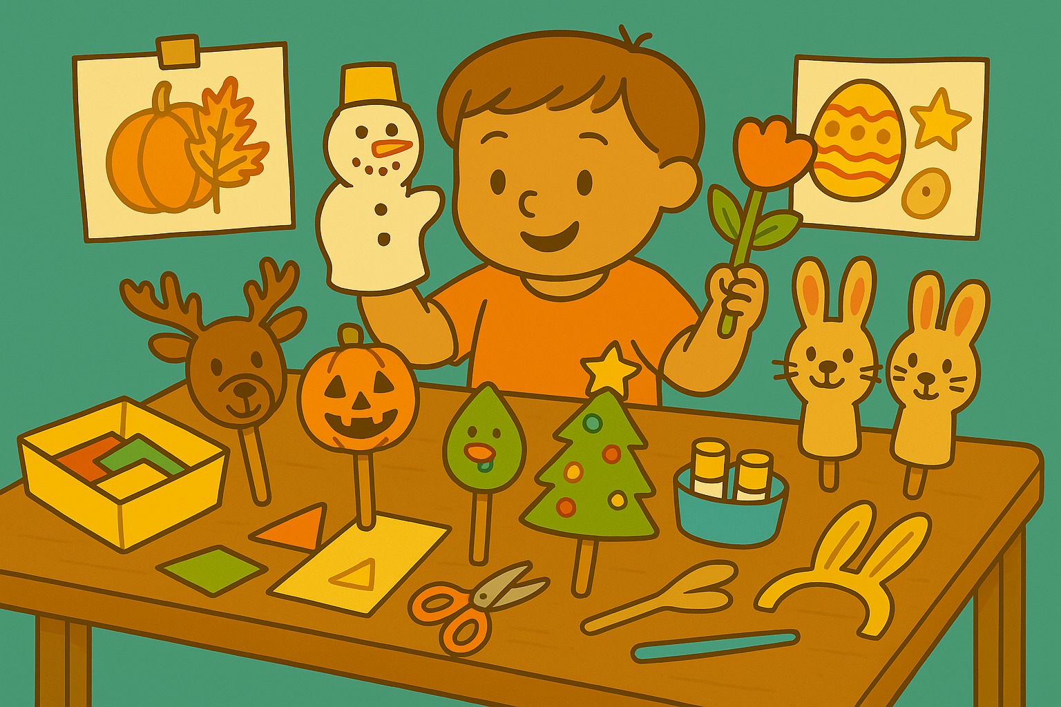 Puppet Crafts for Each Holiday Season