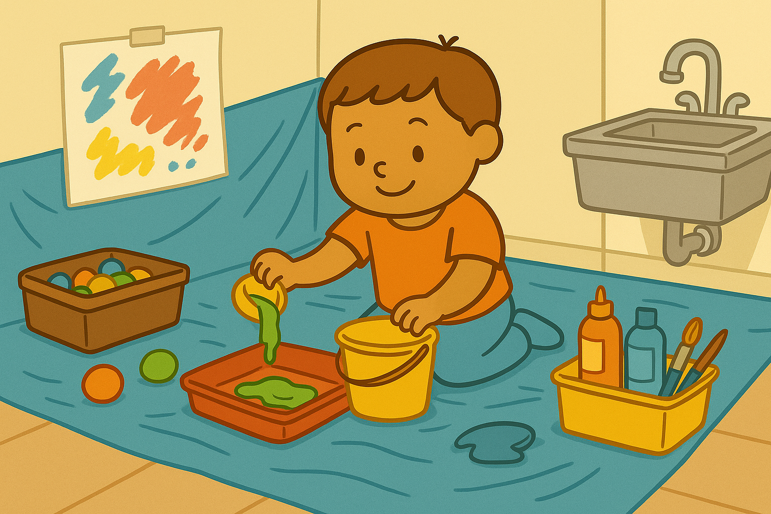 Creating Safe Messy Play Zones